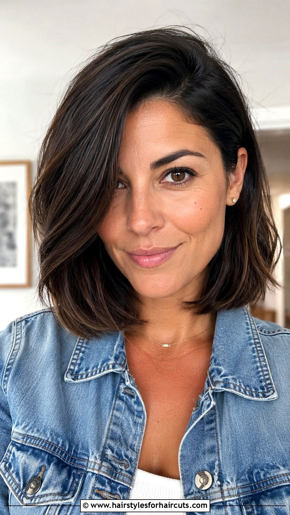 Lob Haircut - 25 haircuts for a round face - 25 haircuts for a round face