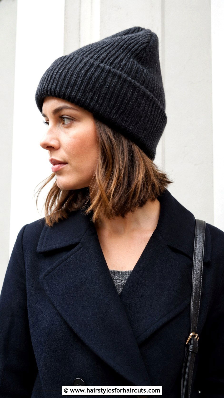 Lob Haircut With Beanie - 25 beanie hairstyles - 25 beanie hairstyles