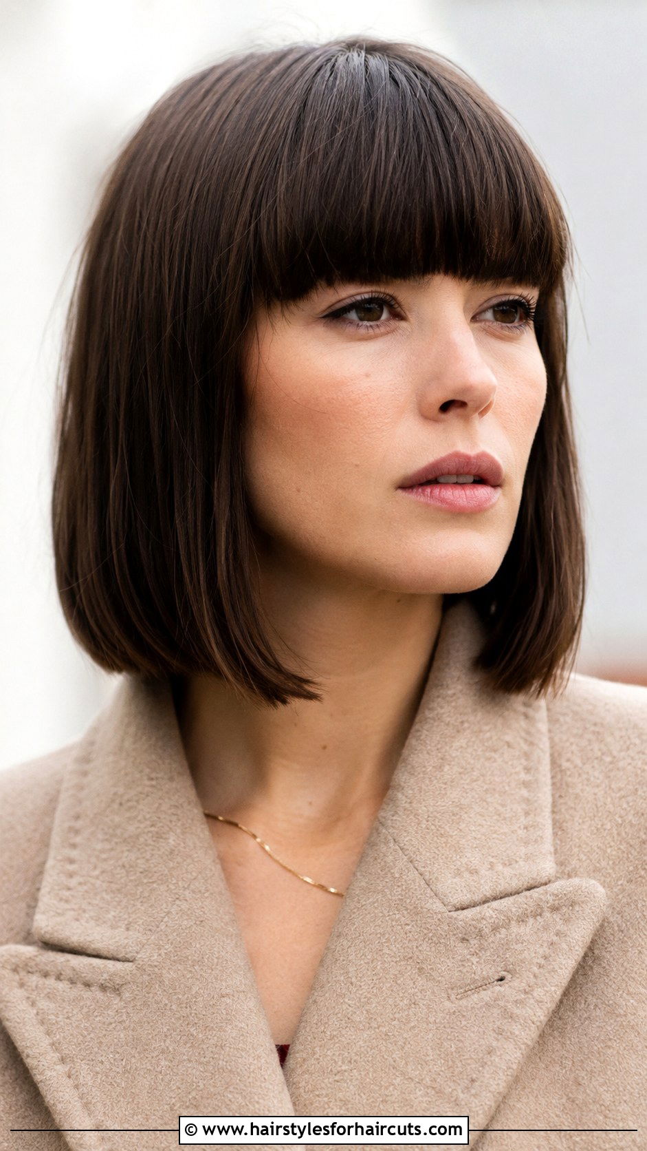 Lob With Blunt Bangs - 25 black hairstyles with bangs - 25 black hairstyles with bangs