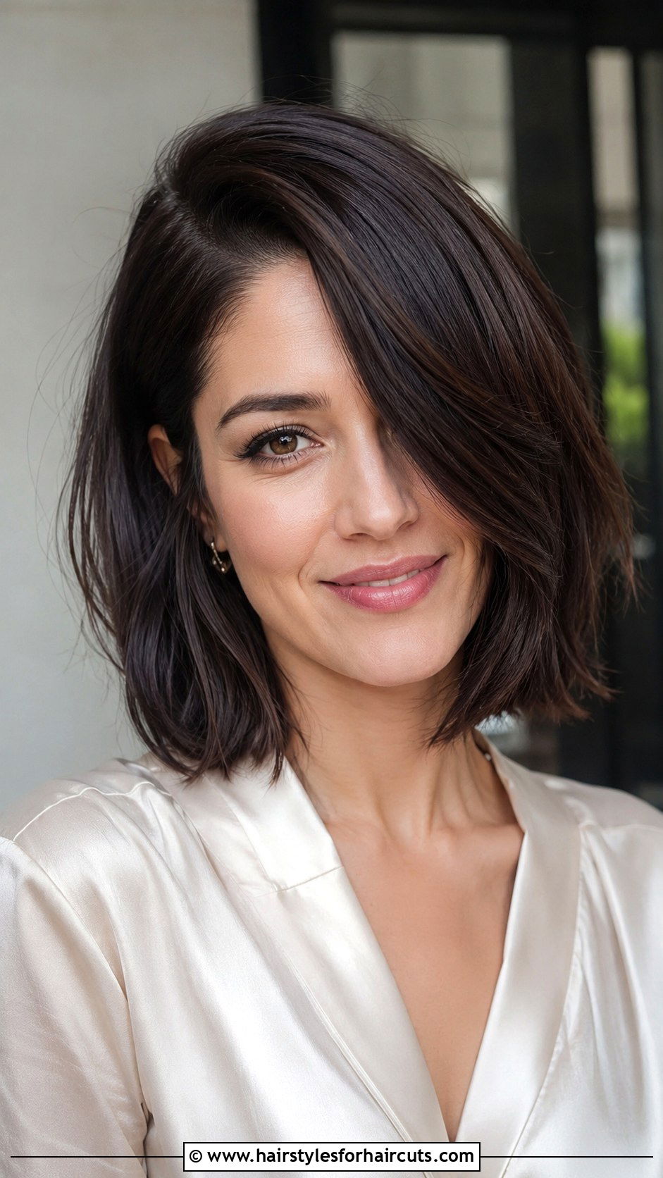 Lob With Side Part - 25 hairstyles for straight hair girl - 25 hairstyles for straight hair girl