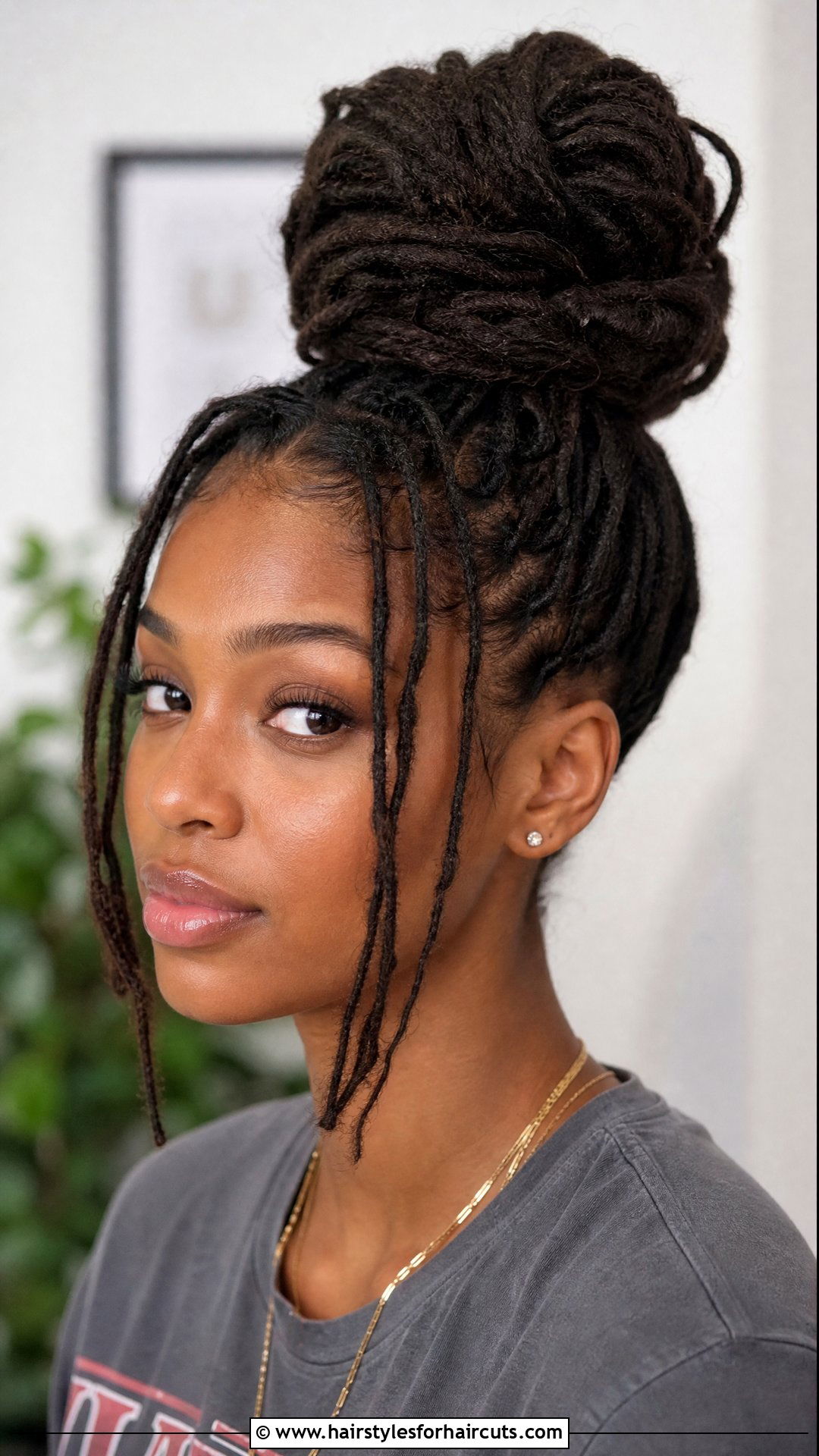 Loc Bun - 25 loc hairstyles for women - 25 loc hairstyles for women
