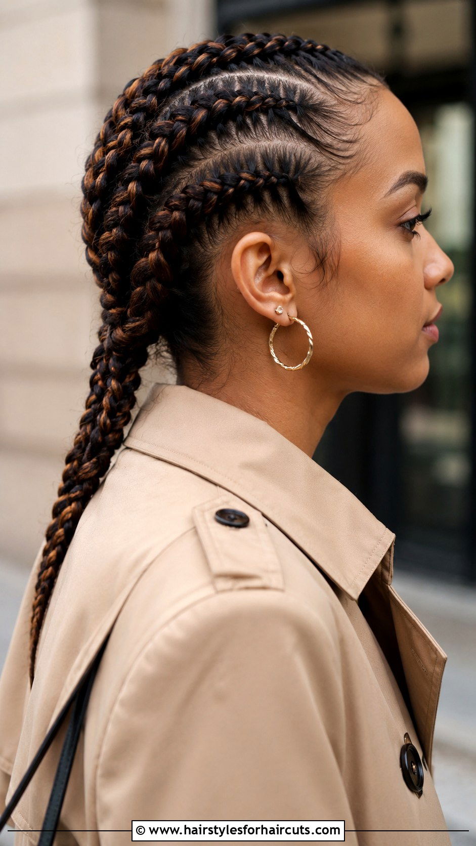 Loc French Braid - 25 loc hairstyles for long hair - 25 loc hairstyles for long hair