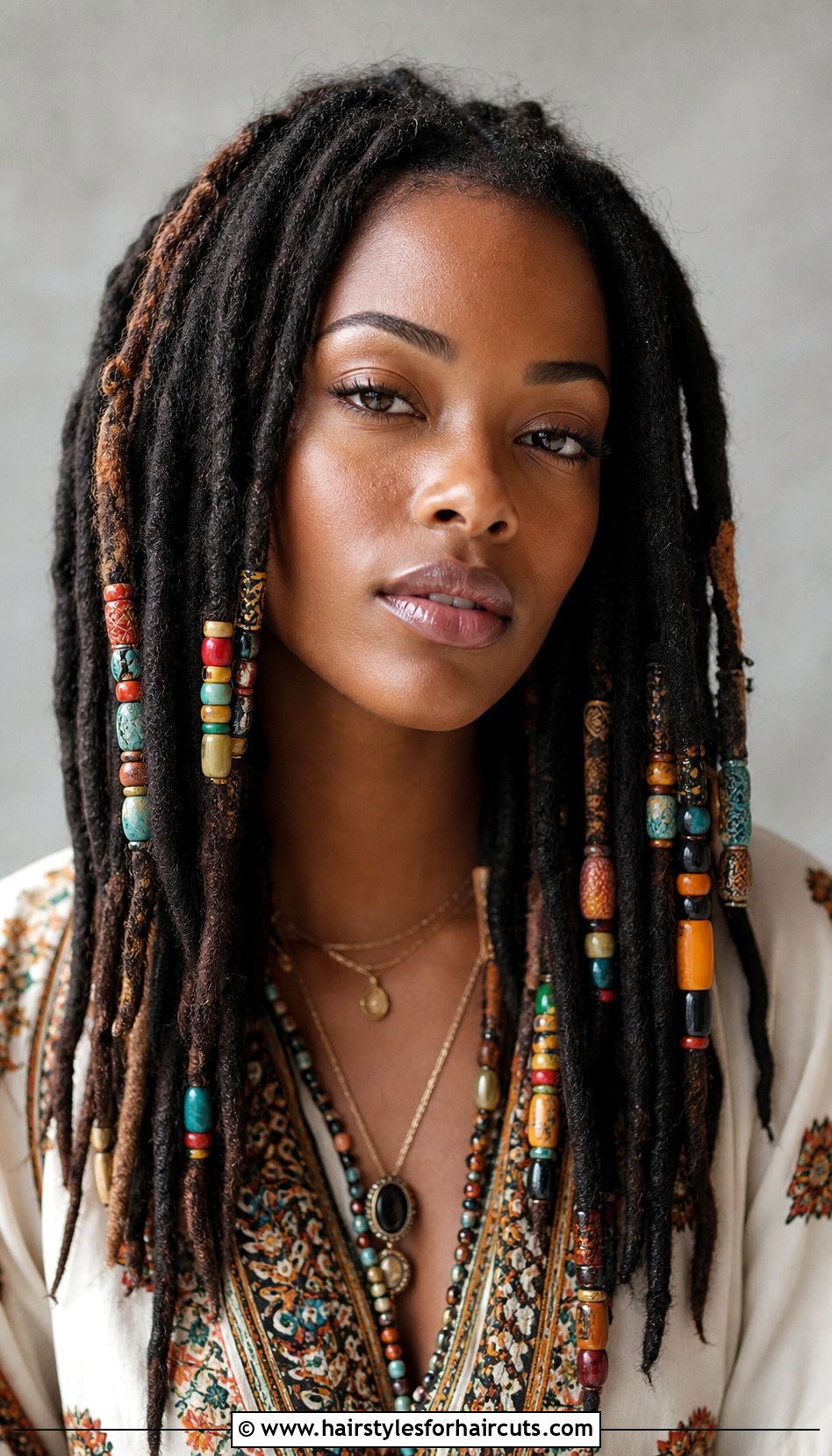 Locs With Beads - 25 dread loc hairstyles - 25 dread loc hairstyles