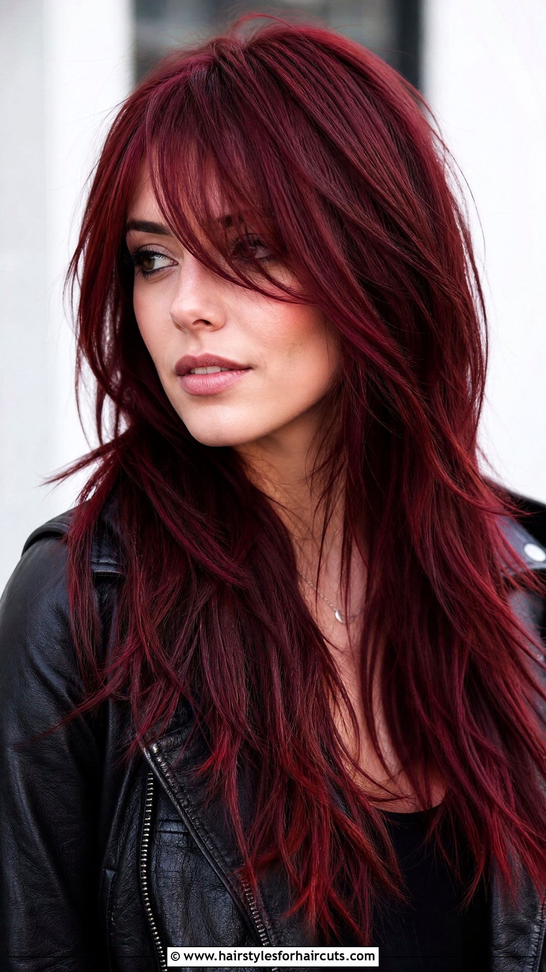 Long Blood Red Layers - 25 vampire hairstyles - 25 vampire hairstyles