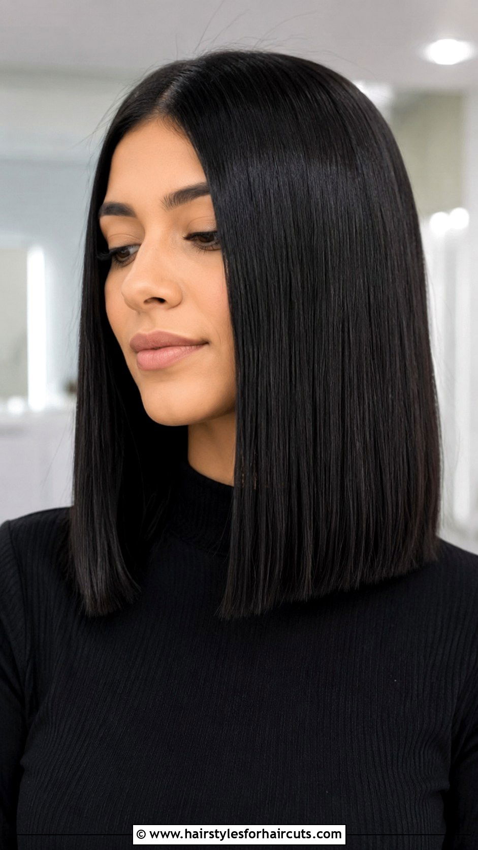 Long Blunt Cut Haircut - 25 haircuts size - 25 haircuts size