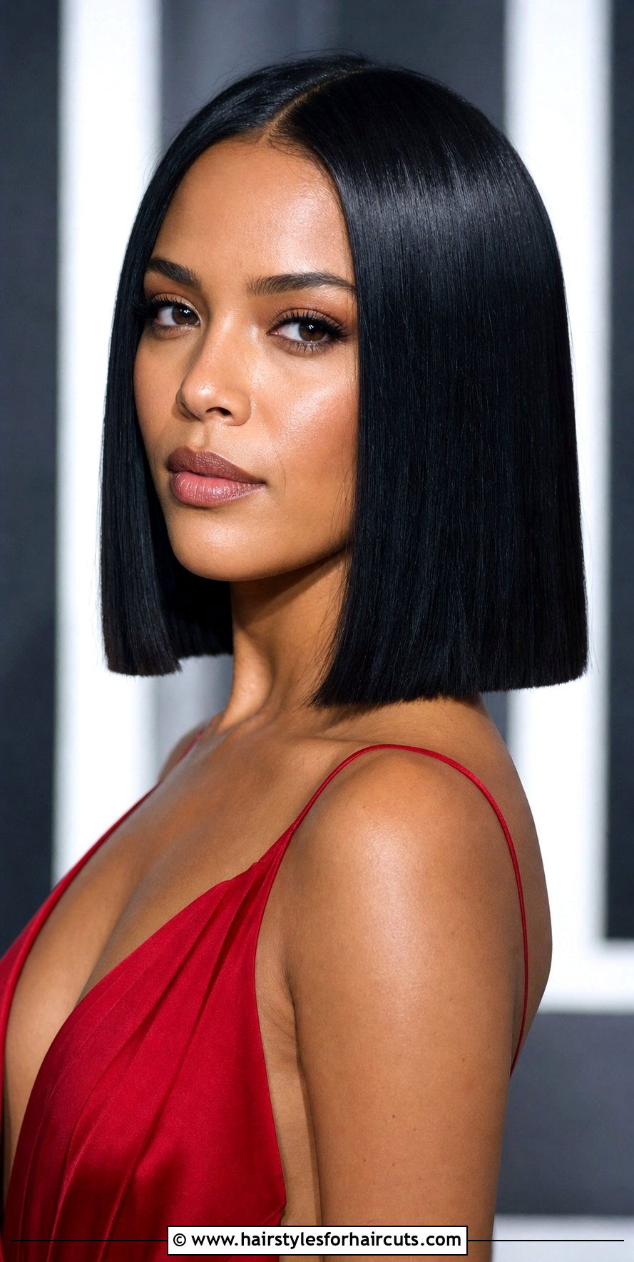 Long Blunt Cut With Jet Black - 25 haircuts and colour - 25 haircuts and colour