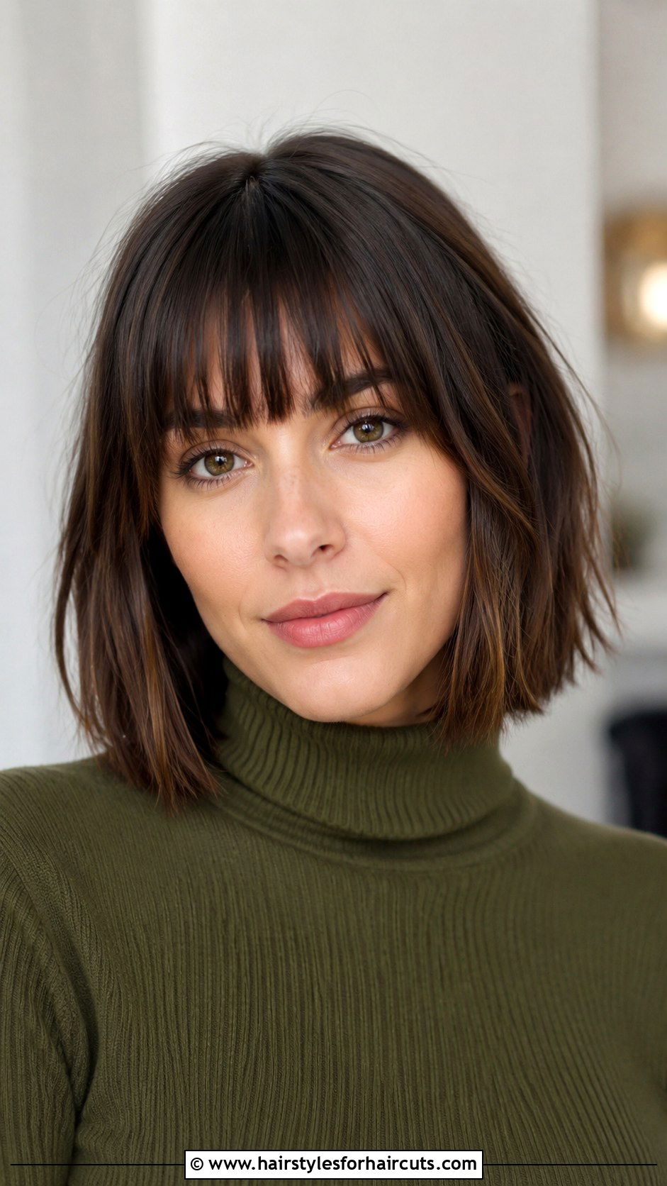 Long Bob With Bangs - 25 haircuts icon - 25 haircuts icon