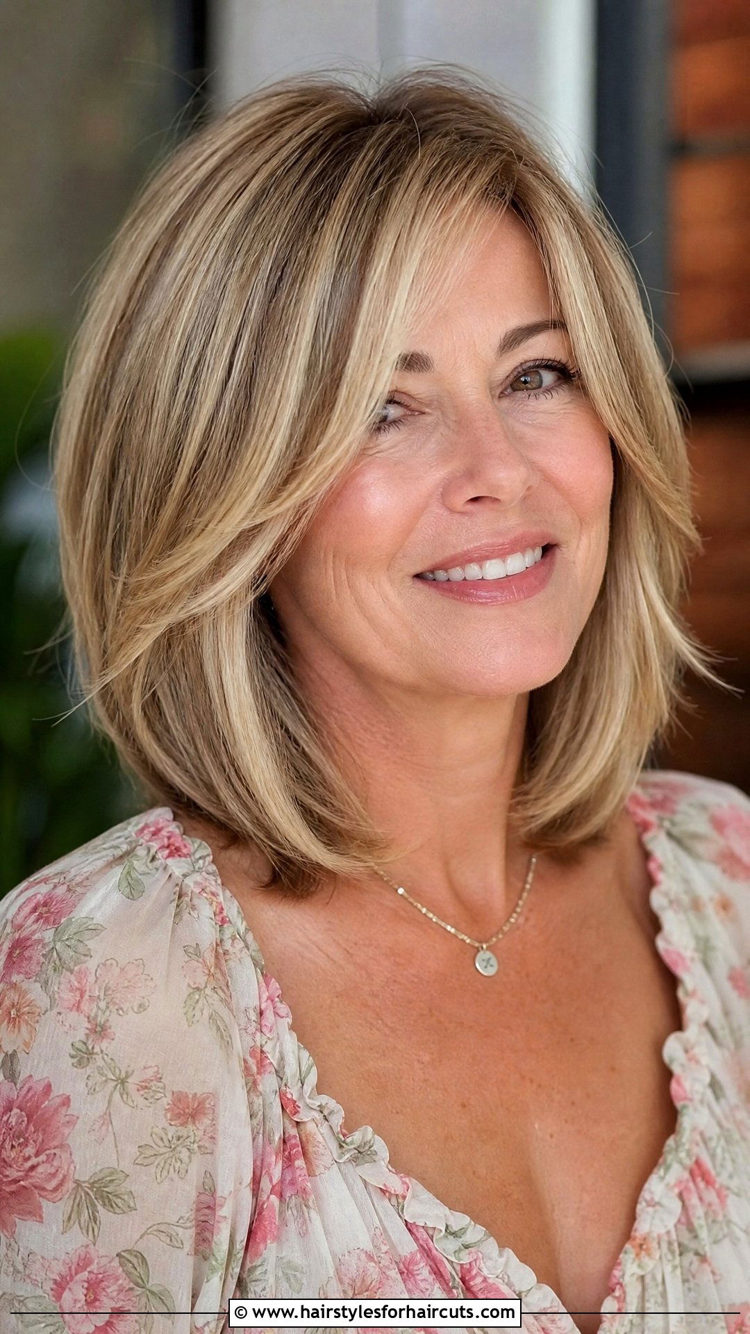 Long Bob With Face Framing Layers - 25 current hairstyles for women over 50 - 25 current hairstyles for women over 50