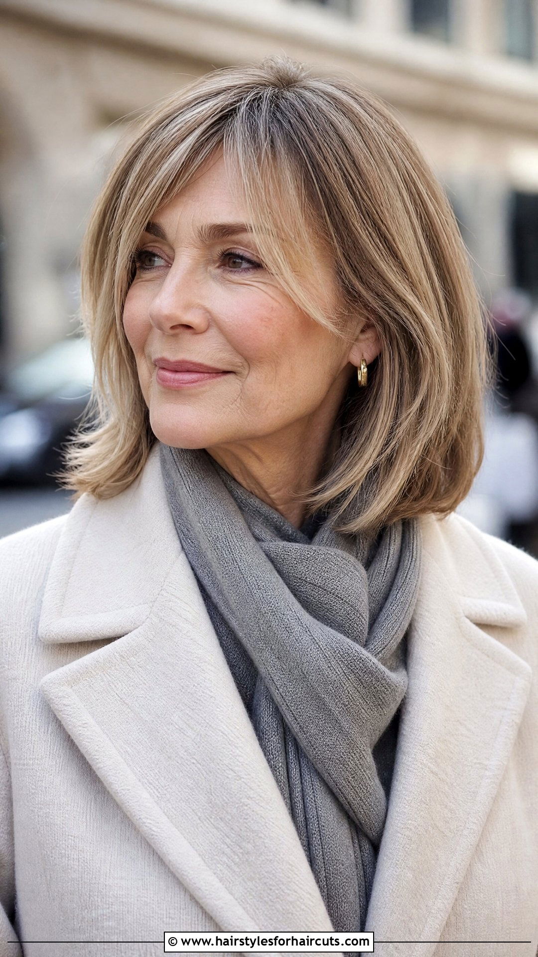 Long Bob With Face Framing Layers - 25 haircuts older women thin hair - 25 haircuts older women thin hair
