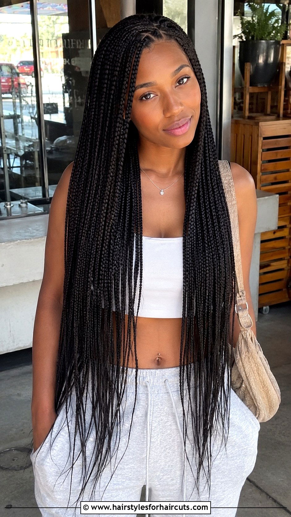 Long Box Braids - 25 70s black hairstyles - 25 70s black hairstyles