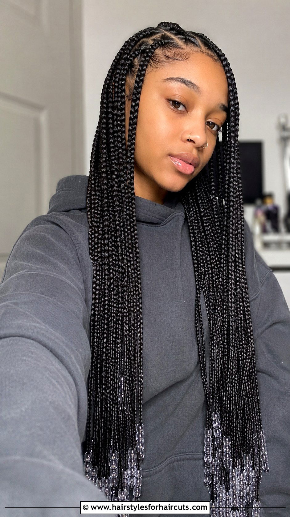 Long Braided Extensions - 25 lisa haircuts - 25 lisa haircuts