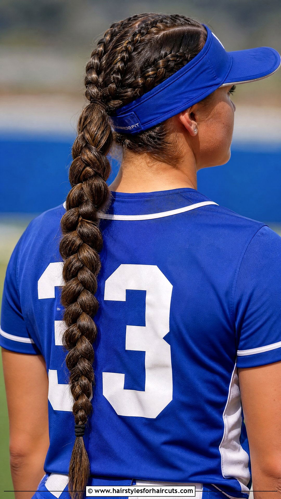 Long Braided Ponytail With Extensions - 25 softball hairstyles with fake hair - 25 softball hairstyles with fake hair