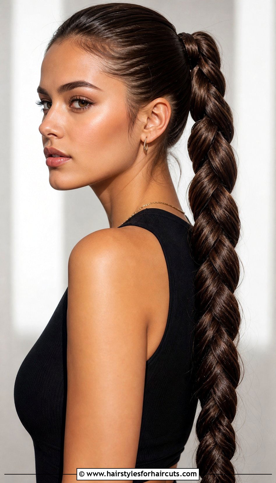 Long Braided Ponytail - 25 black hairstyles for long hair - 25 black hairstyles for long hair