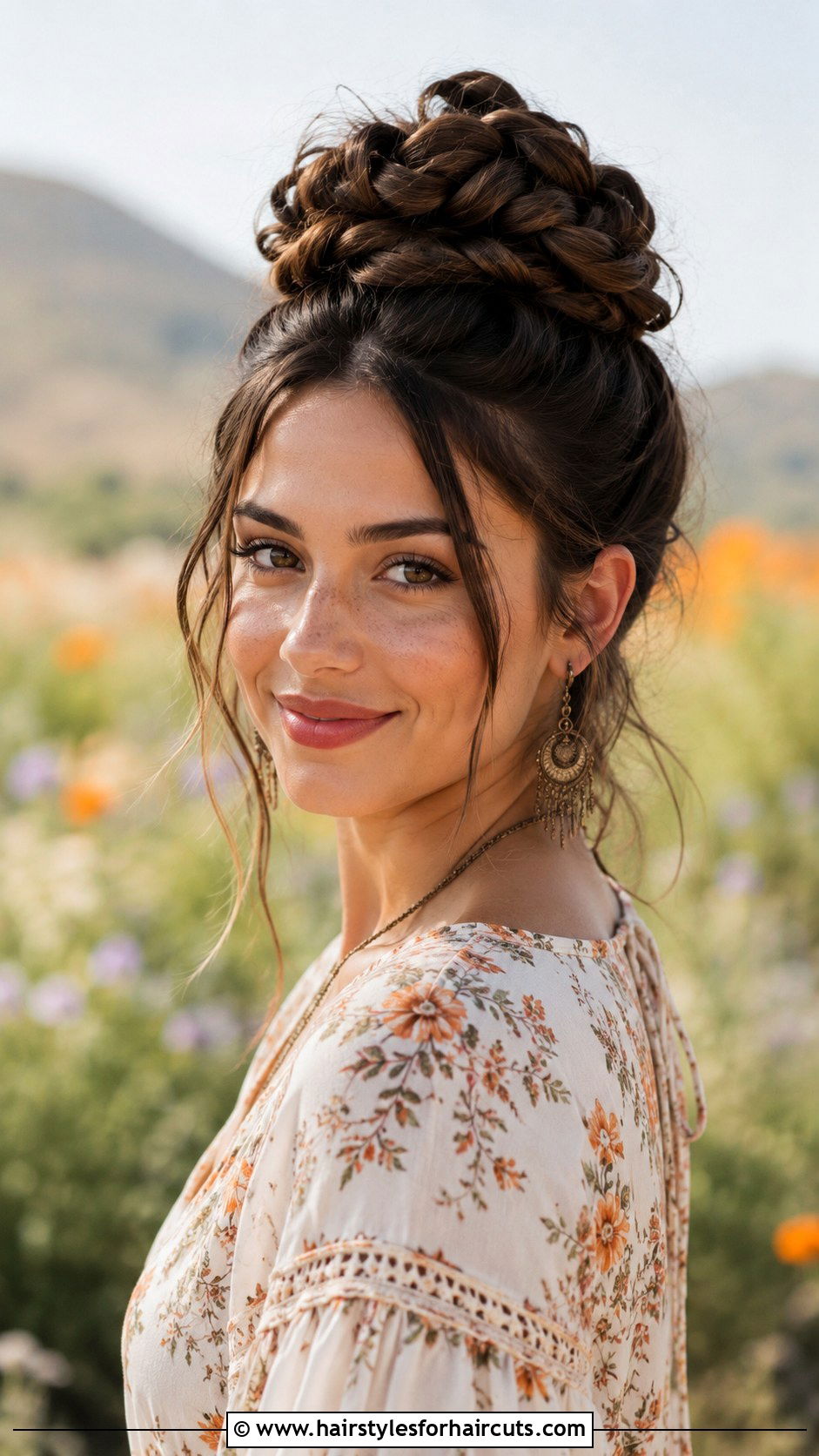Long Braided Topknot - 25 buddha hairstyles - 25 buddha hairstyles