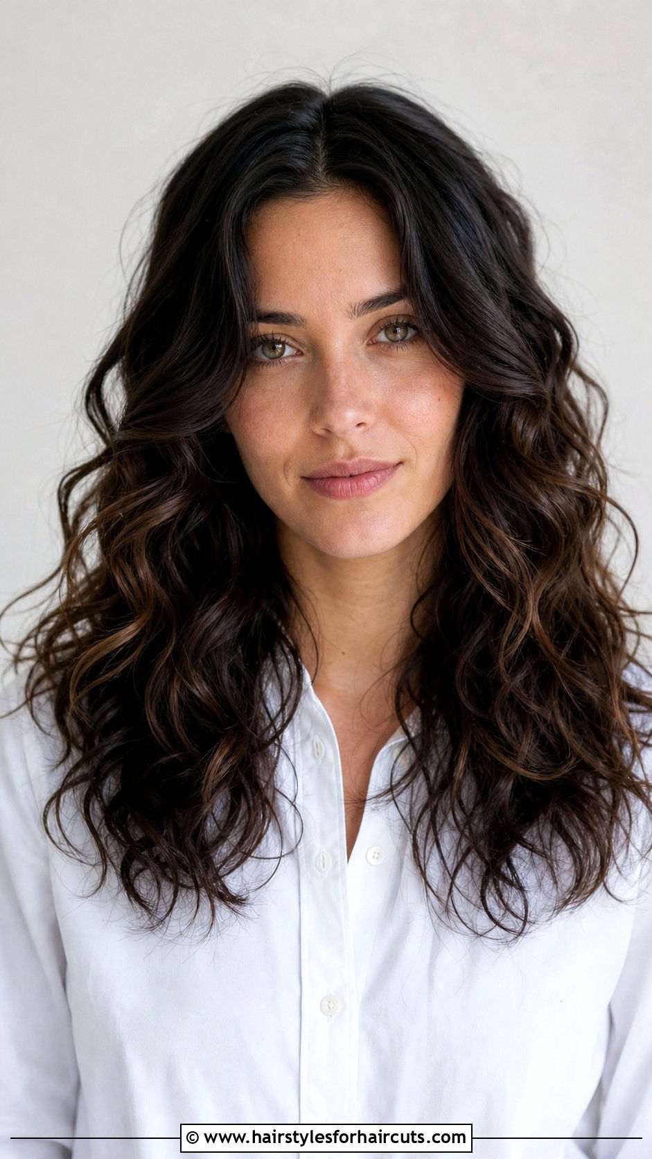 Long Center Part Curly Haircut - 25 haircuts for long curly hair women - 25 haircuts for long curly hair women