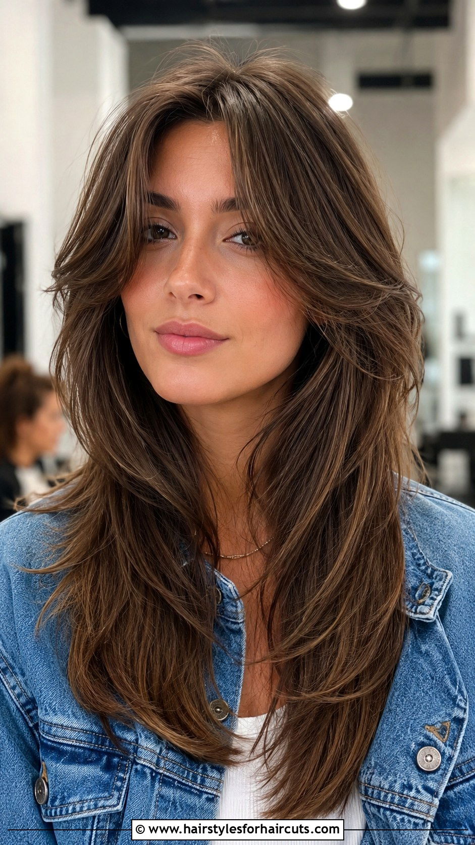 Long Concave Haircut With Curtain Bangs - 25 concave haircuts long hair - 25 concave haircuts long hair