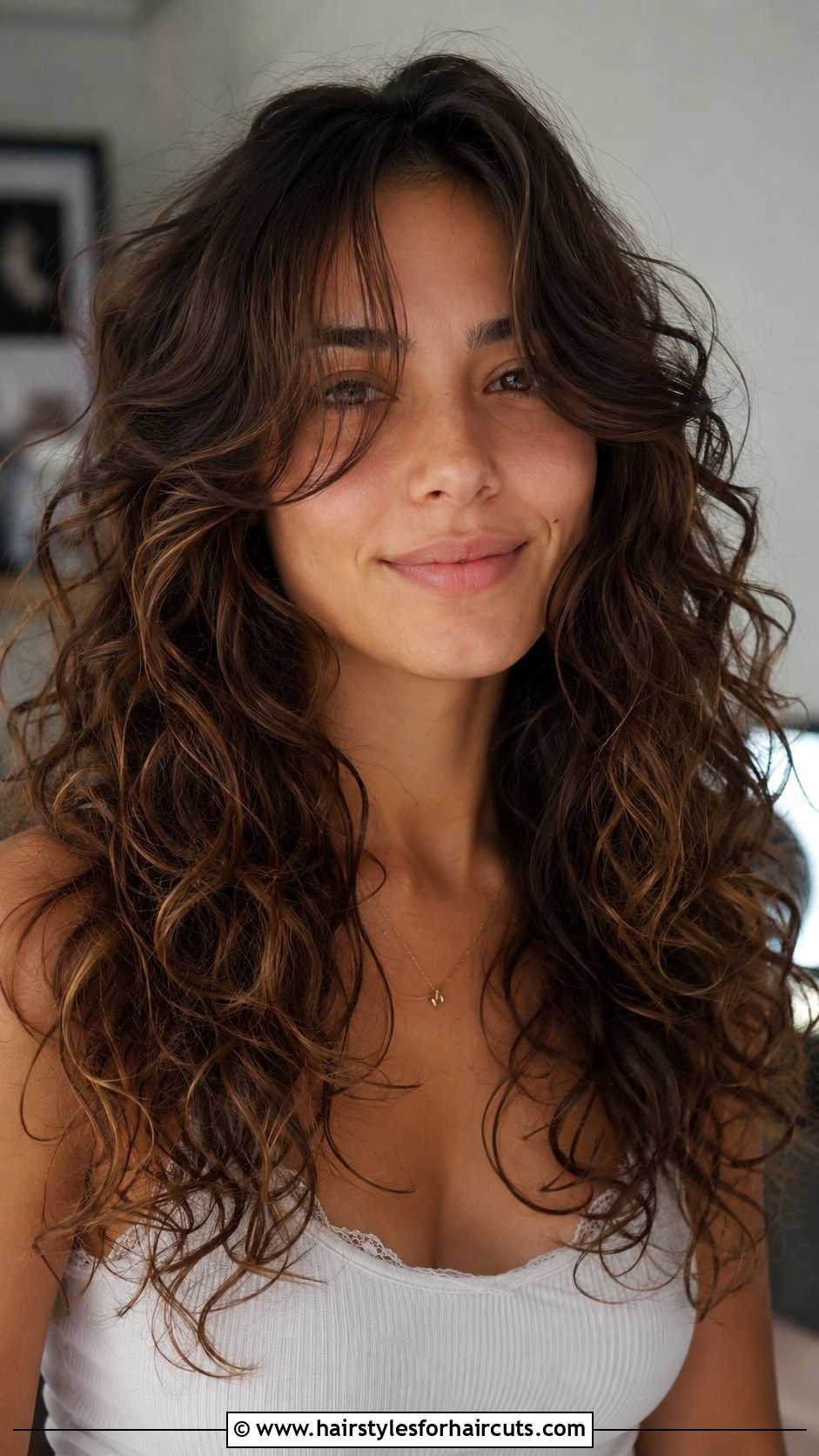 Long Curly Cut With Face Framing Layers - 25 haircuts for women with thick curly hair - 25 haircuts for women with thick curly hair