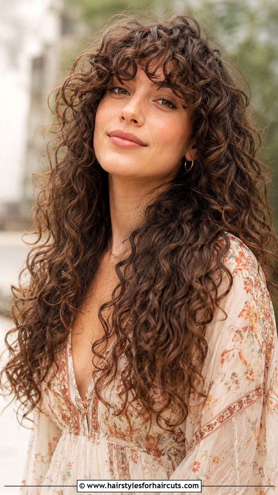 Long Curly Hair With Bangs - 25 curly haircuts los angeles - 25 curly haircuts los angeles