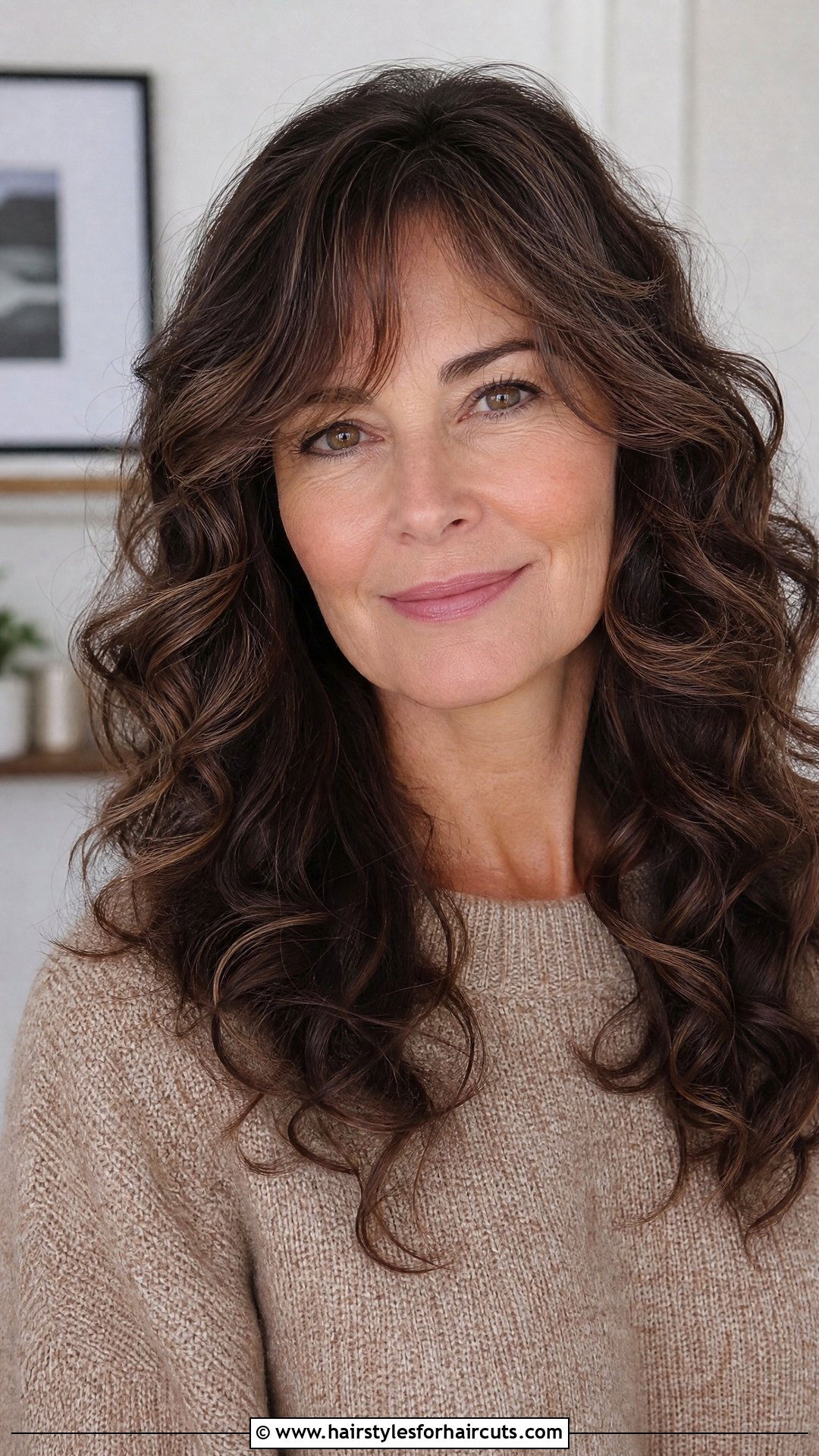 Long Curly Haircut With Face Framing Layers - 25 long curly hairstyles for women over 50 - 25 long curly hairstyles for women over 50