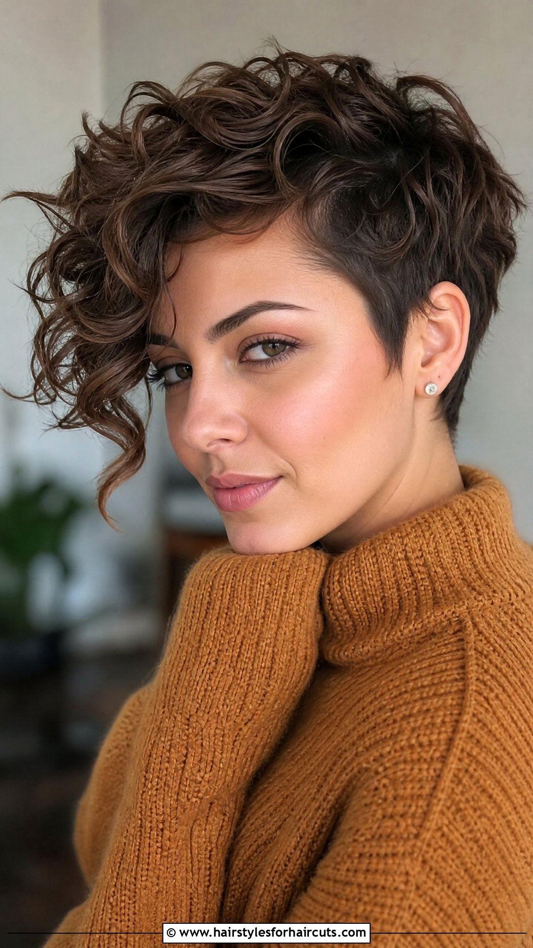 Long Curly Pixie - 25 edgy haircuts for curly hair - 25 edgy haircuts for curly hair