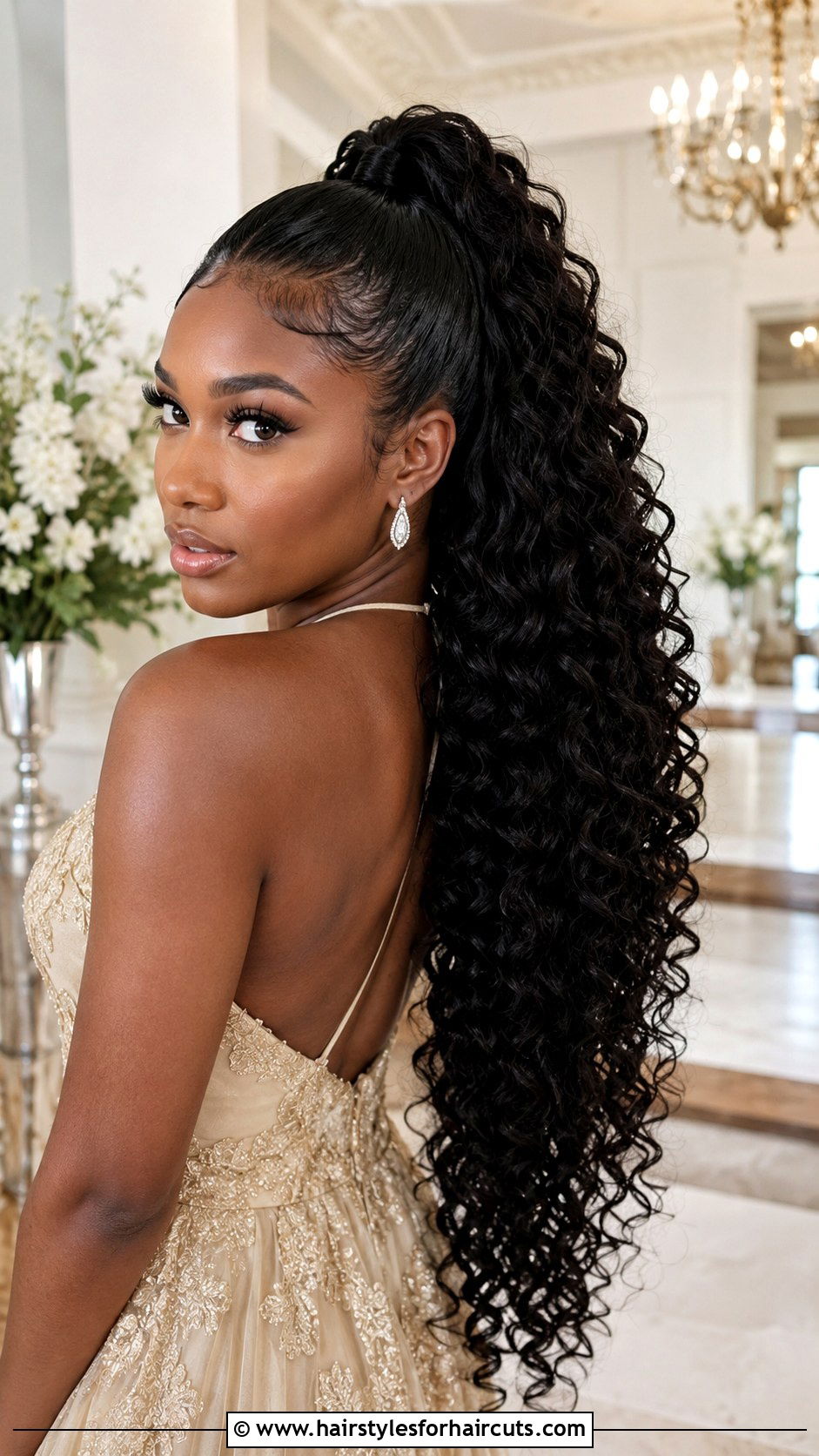 Long Curly Weave Ponytail - 25 curly weave ponytail hairstyles for black hair - 25 curly weave ponytail hairstyles for black hair