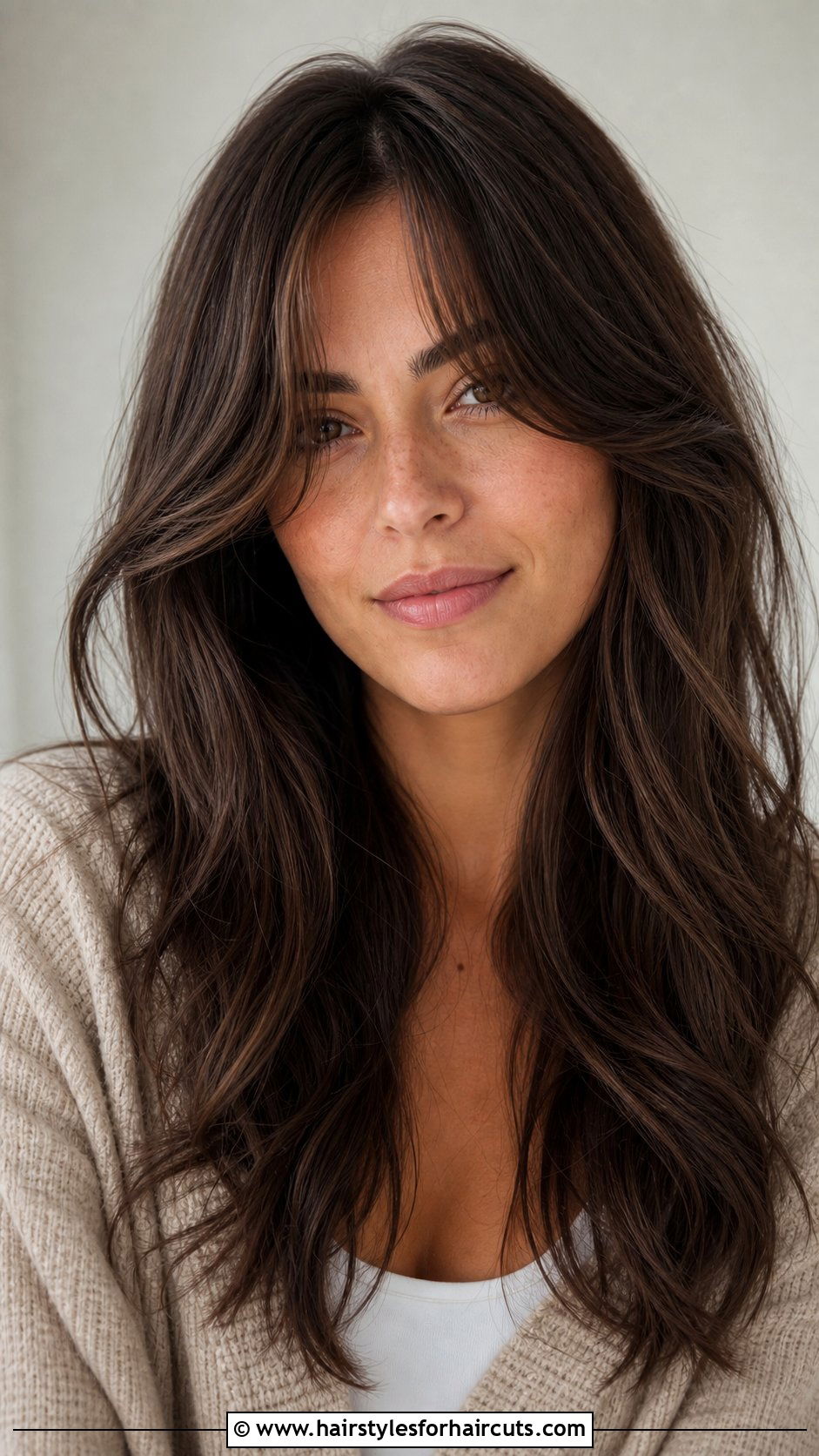 Long Curtain Bangs Cut For 2A Hair - 25 haircuts for 2a hair - 25 haircuts for 2a hair