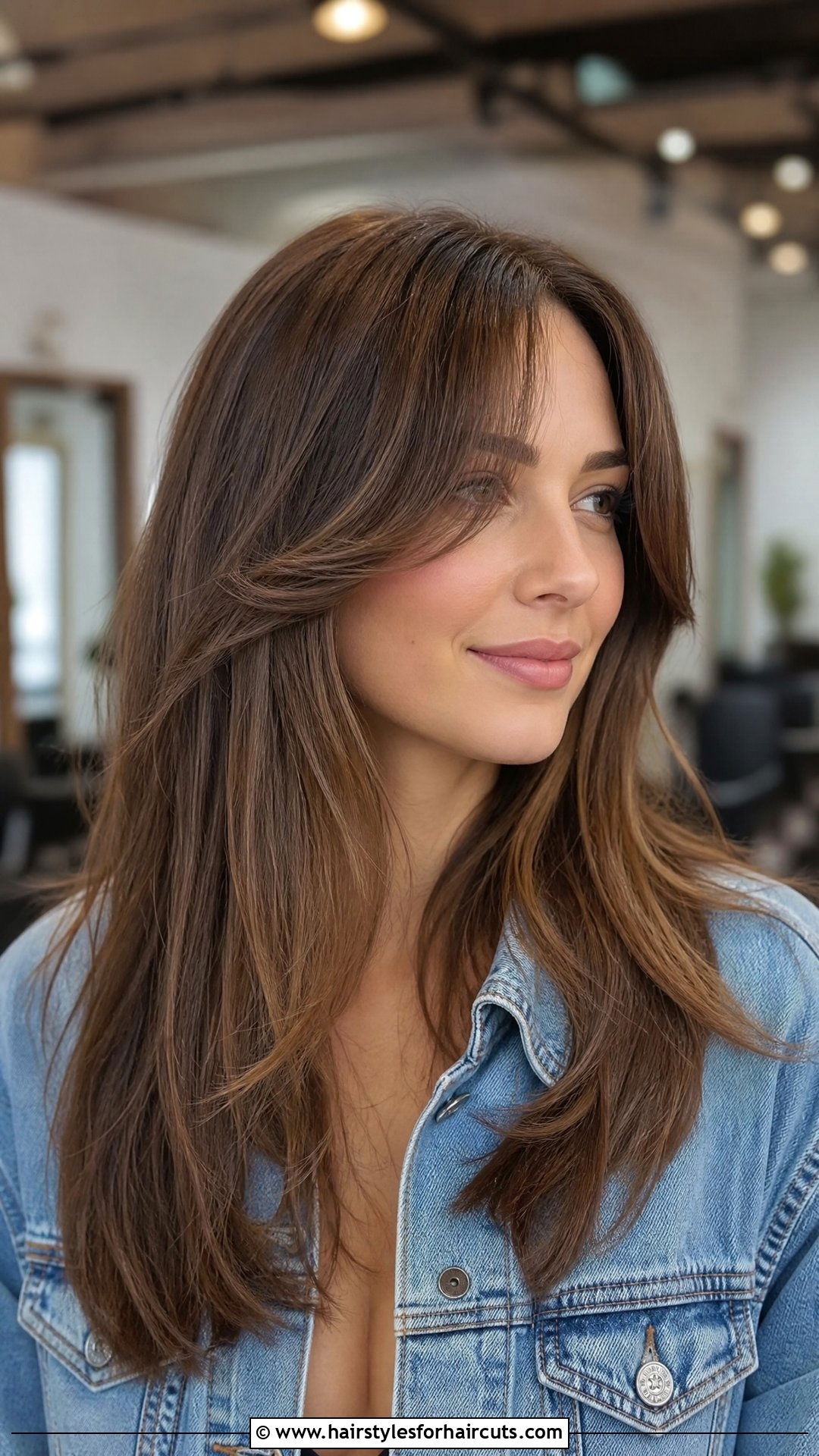 Long Curtain Bangs Haircut - 25 haircuts slidell - 25 haircuts slidell