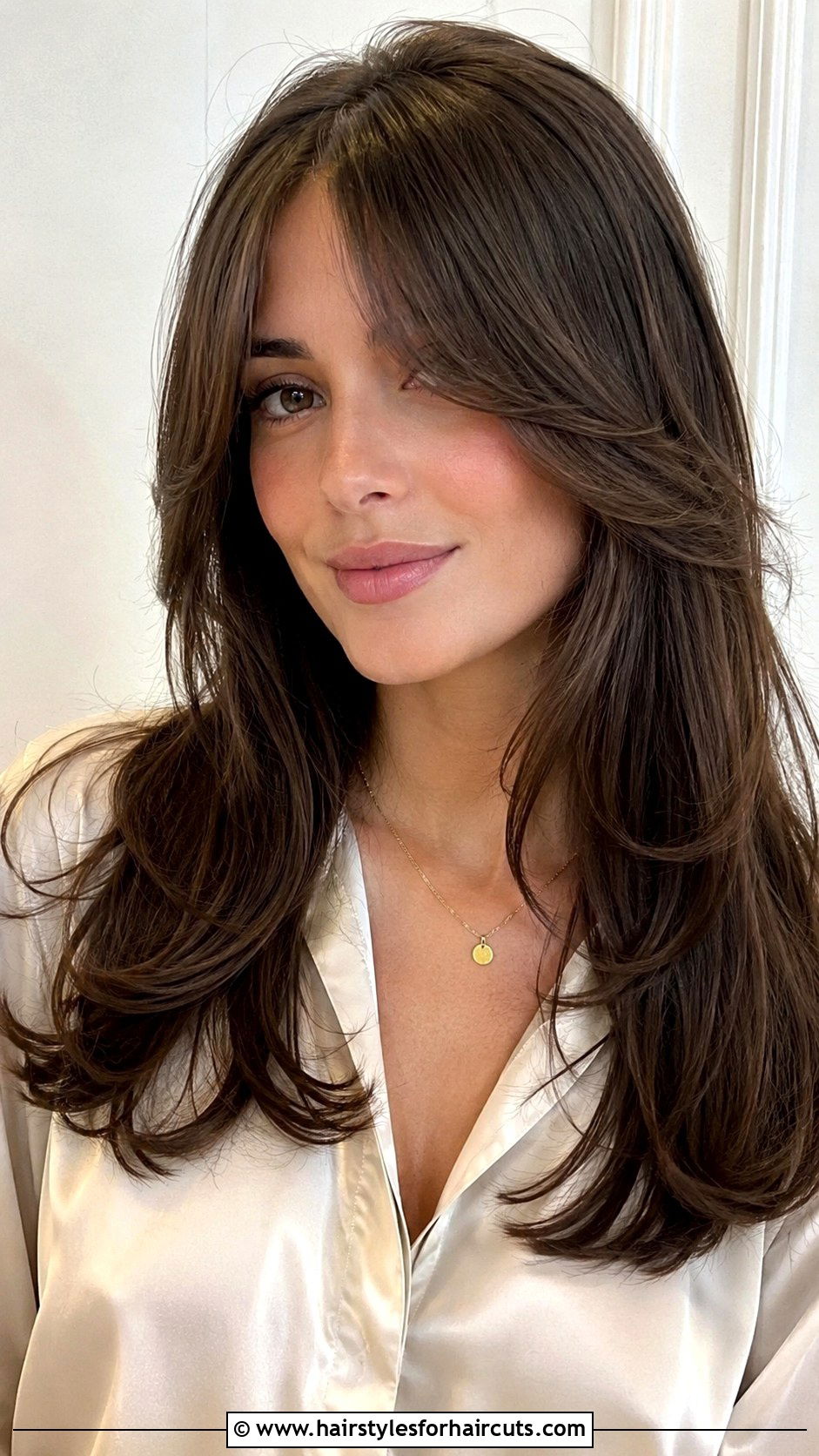 Long Curtain Bangs With Face Framing Layers - 25 bangs hairstyles for thin hair - 25 bangs hairstyles for thin hair