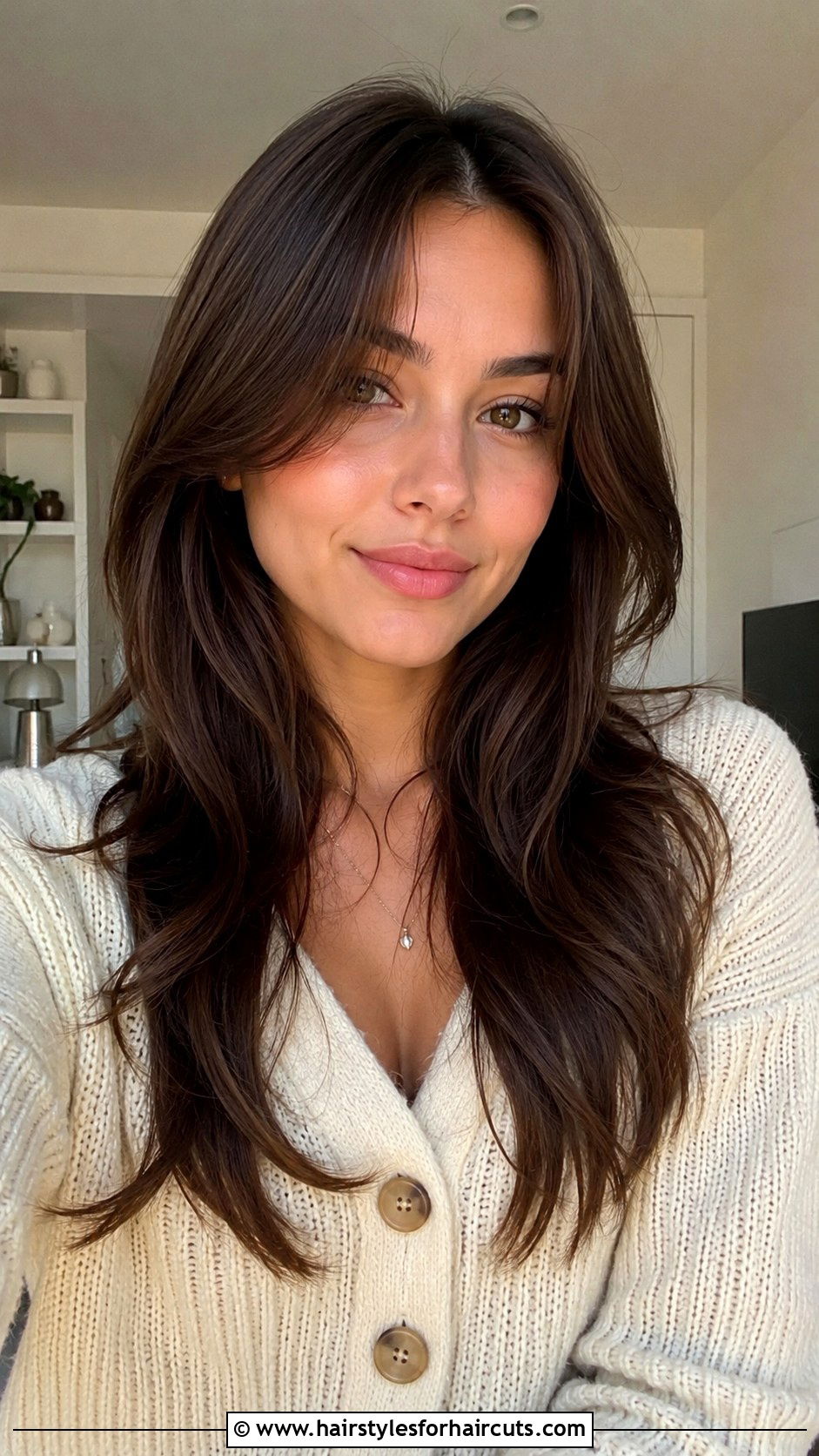 Long Curtain Bangs With Two Layers - 25 2 layered haircuts for long hair - 25 2 layered haircuts for long hair