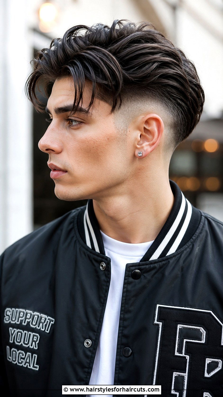 Long Disconnected Undercut With Fade - 25 fade haircuts long hair - 25 fade haircuts long hair