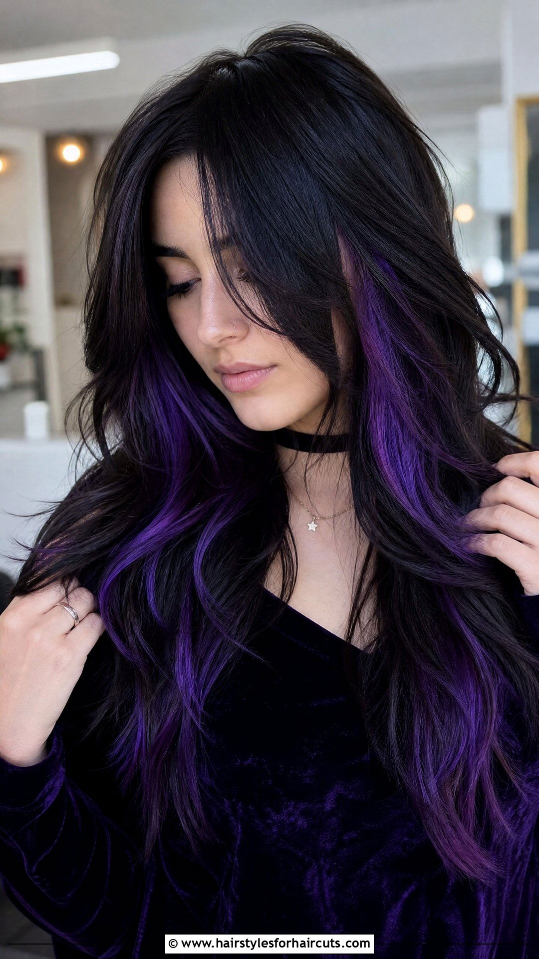 Long Emo Hair With Peekaboo Highlights - 25 choppy layers long hair layered emo haircuts - 25 choppy layers long hair layered emo haircuts