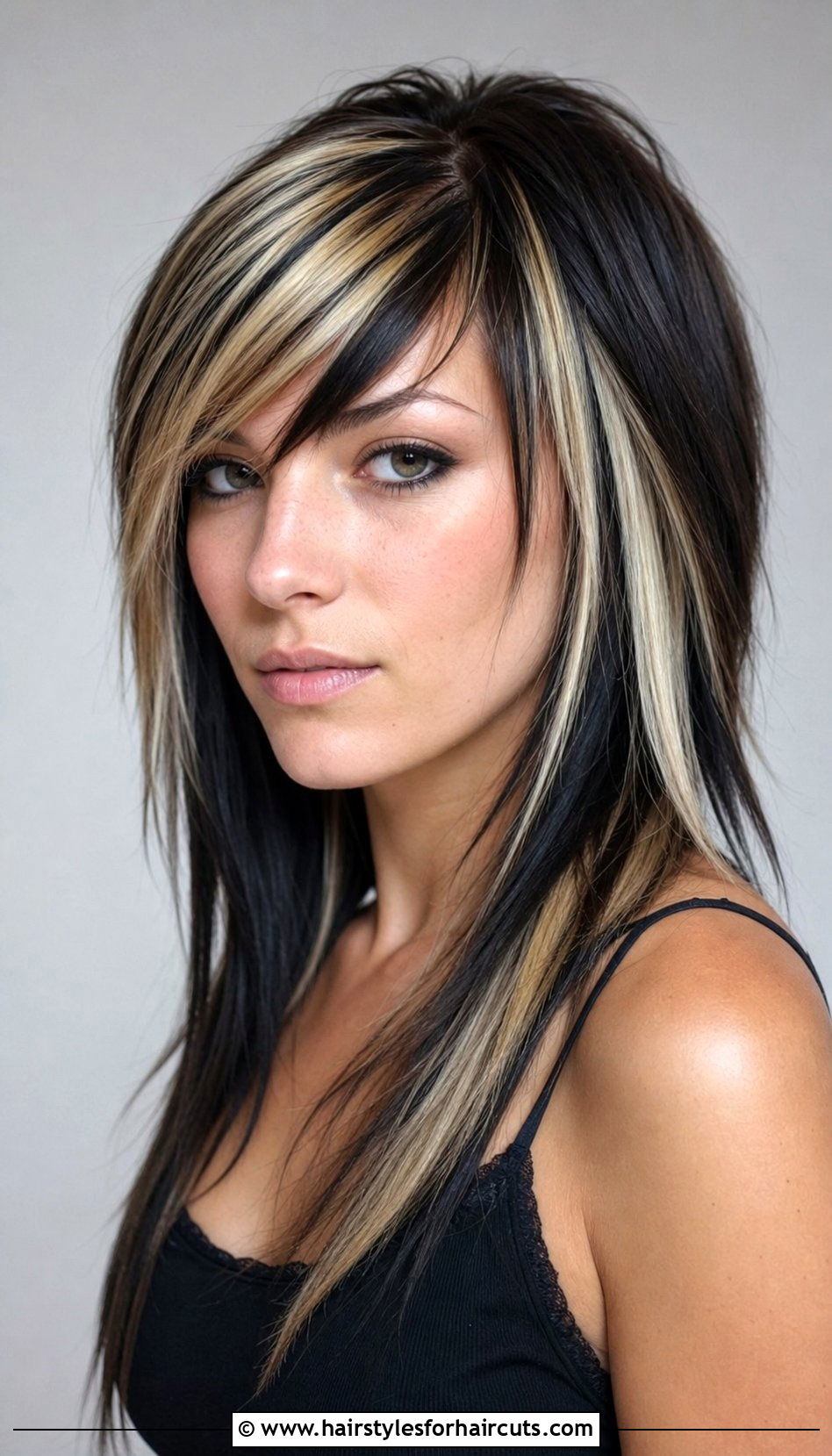 Long Emo Haircut With Chunky Highlights - 25 long hair layered emo haircuts - 25 long hair layered emo haircuts
