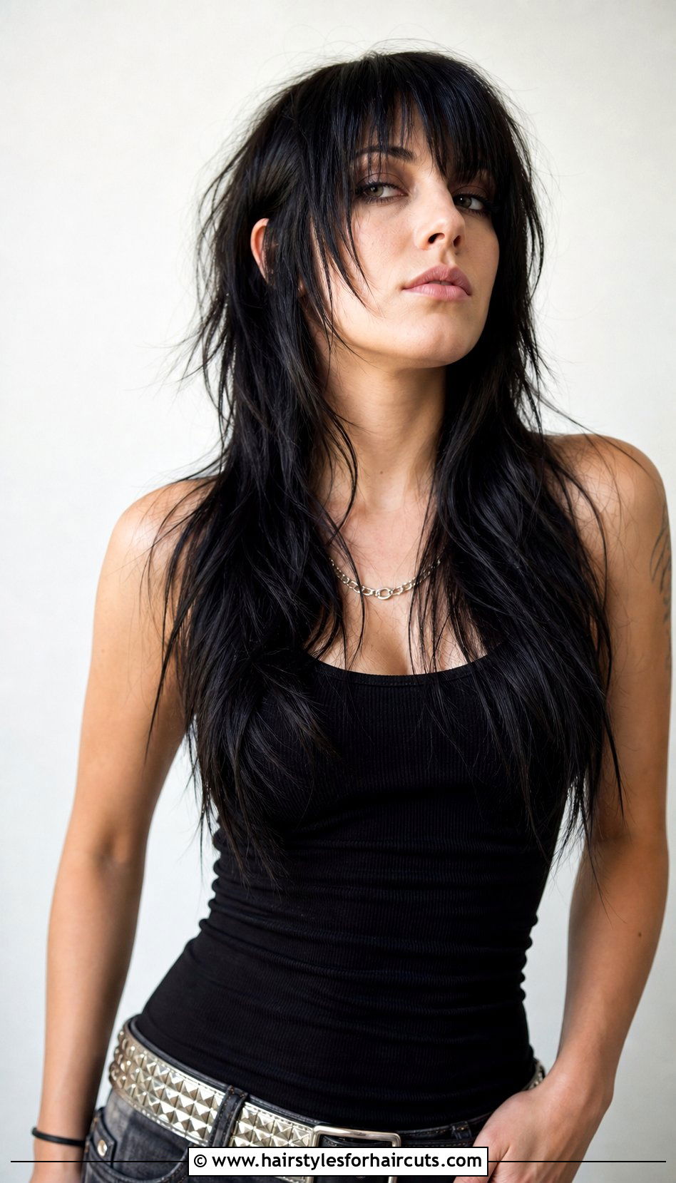 Long Emo Haircut With Razor Cut Layers And Fringe - 25 long hair layered emo haircuts - 25 long hair layered emo haircuts