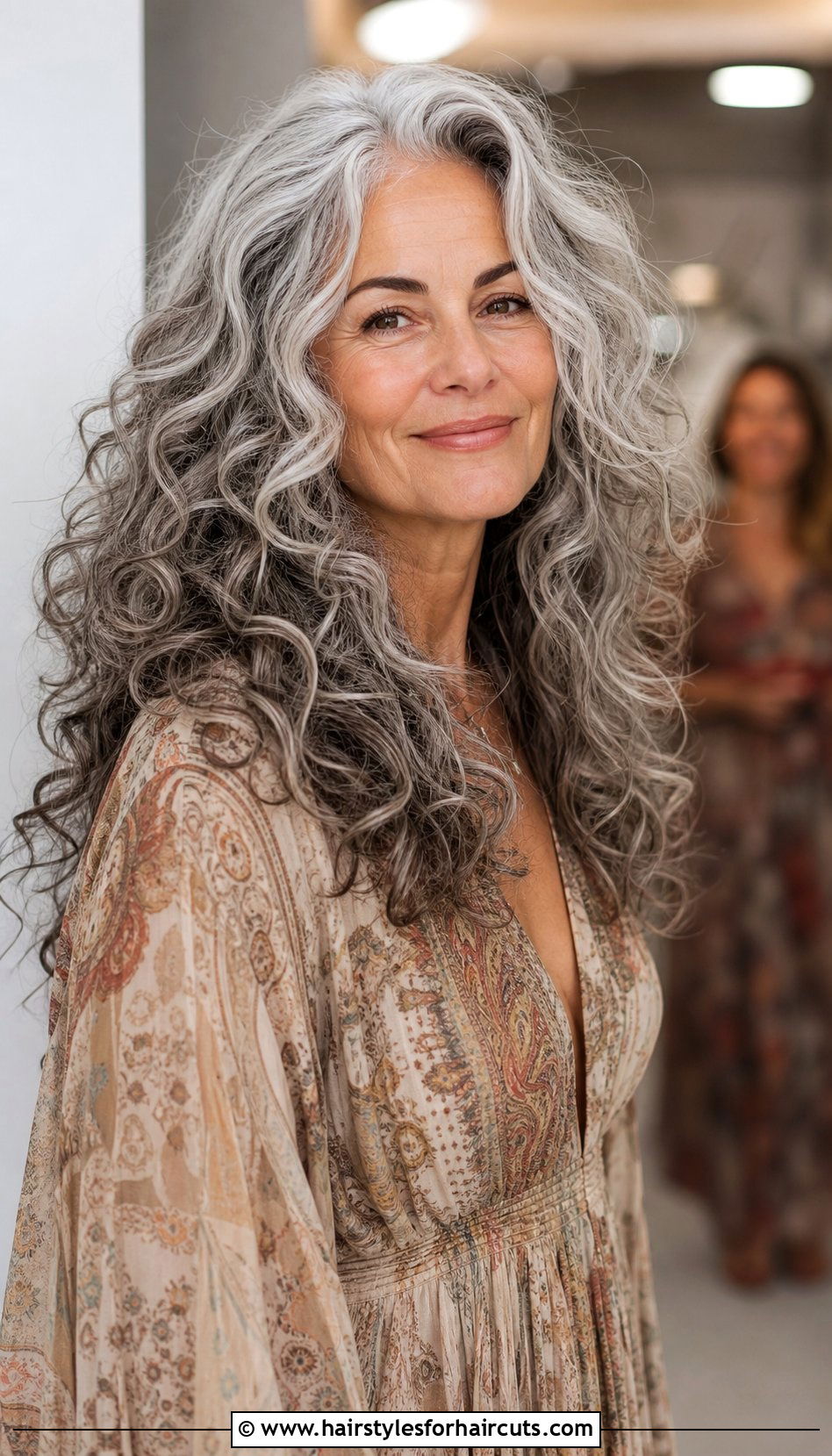 Long Gray Curls - 25 thick gray hairstyles - 25 thick gray hairstyles