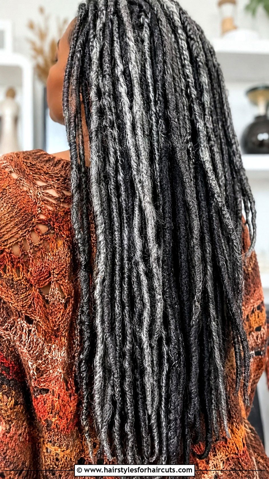 Long Gray Locs - 25 gray hairstyles for black woman - 25 gray hairstyles for black woman
