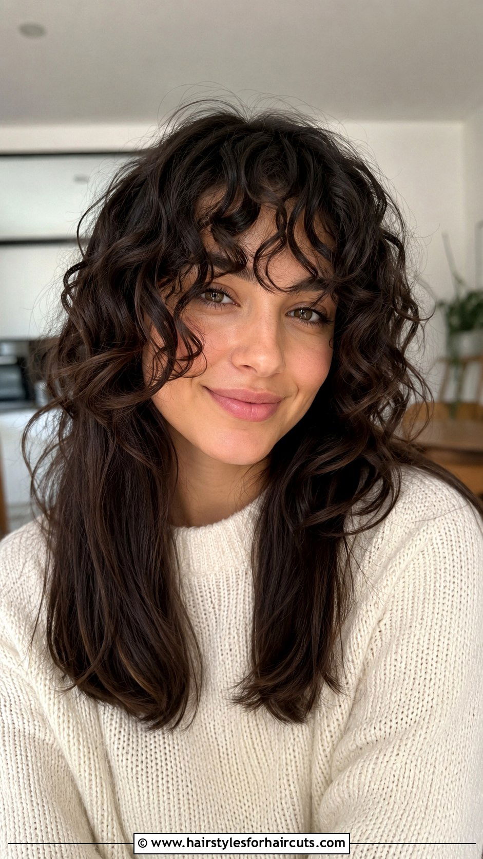 Long Hair Curly Bangs - 25 long hair curling iron hairstyles - 25 long hair curling iron hairstyles