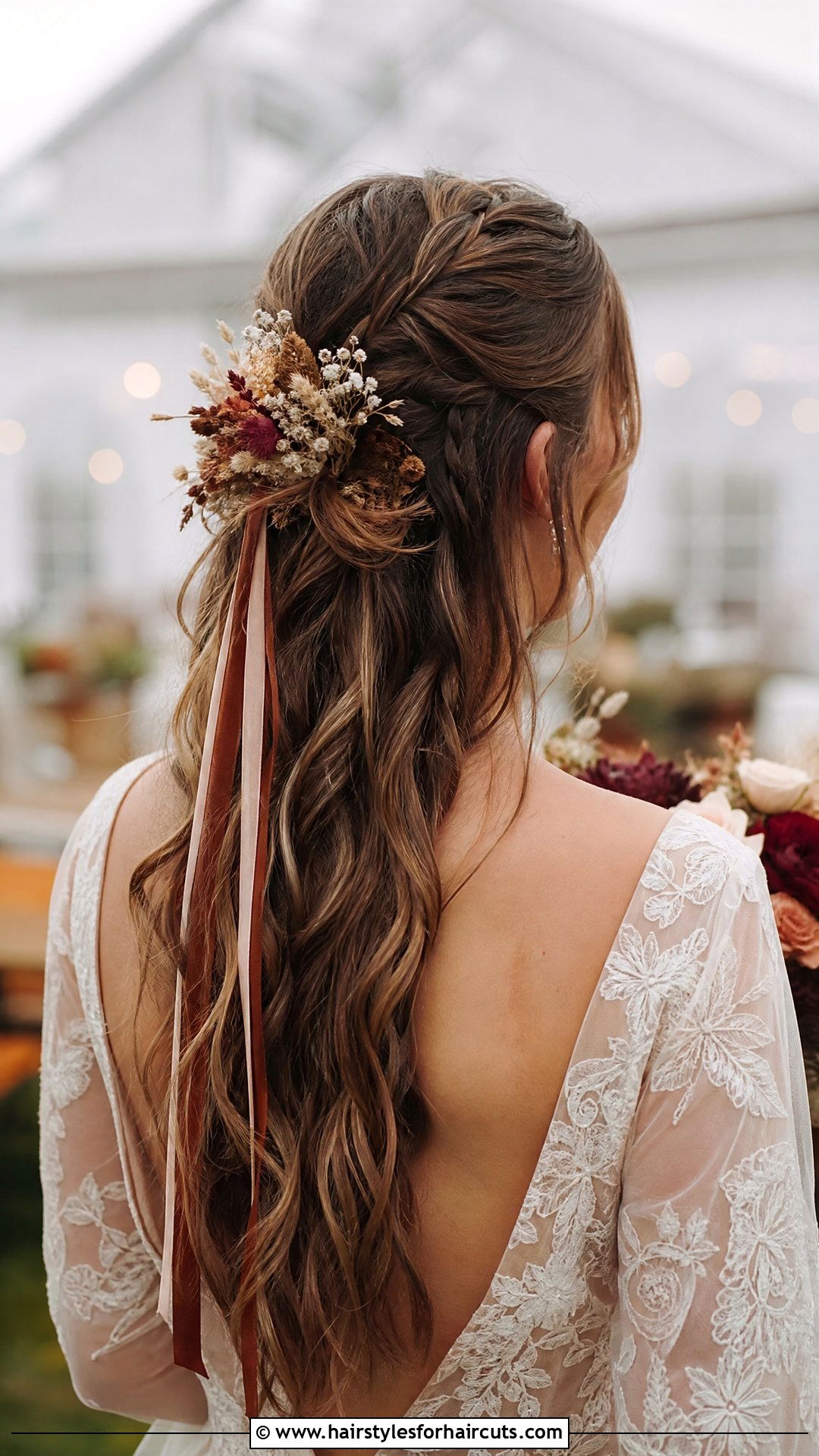 Long Hair Fall Wedding Hairstyles - 25 fall wedding hairstyles - 25 fall wedding hairstyles