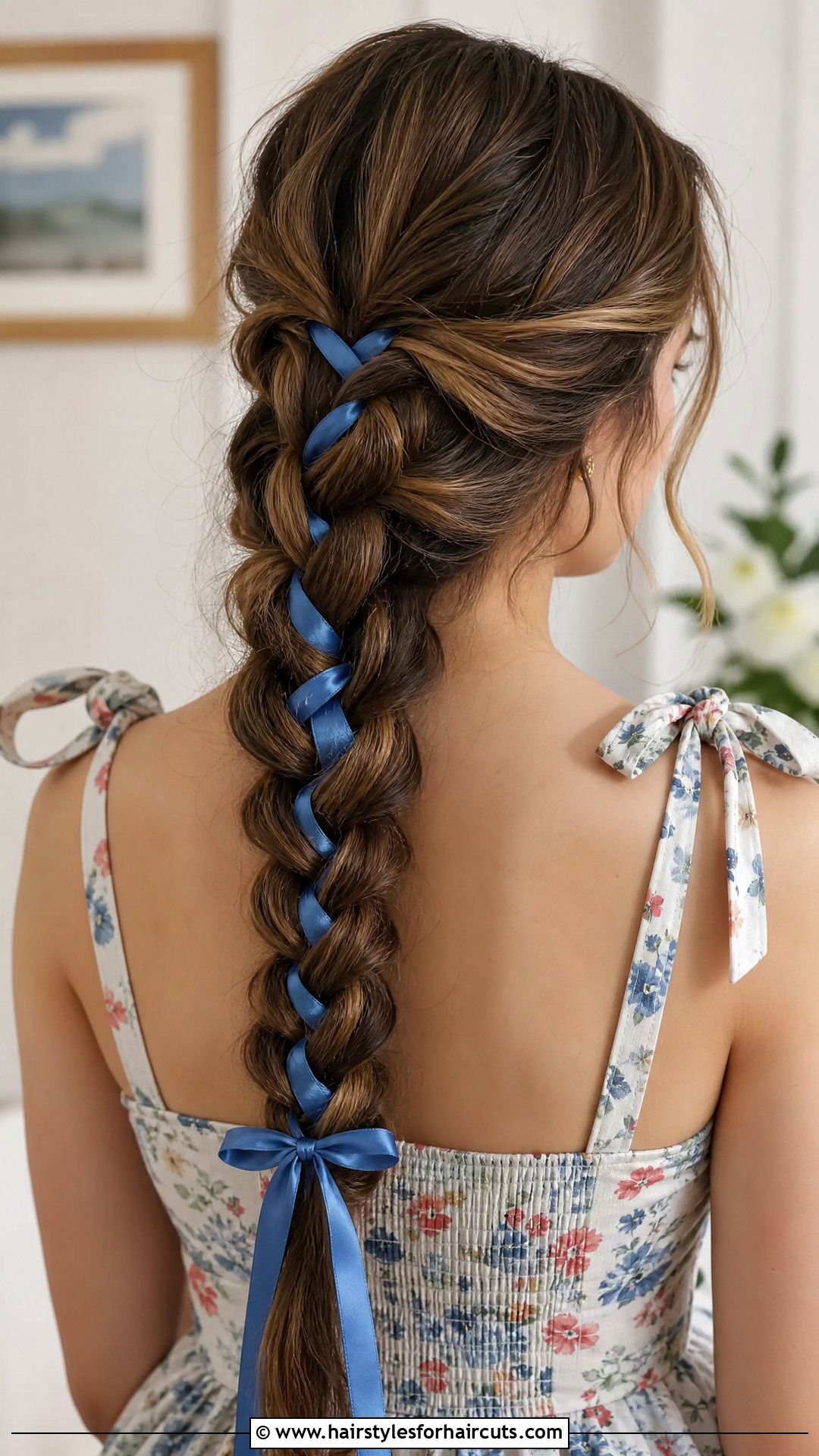 Long Hair Renaissance Braid With Ribbons - 25 long hair renaissance hairstyles - 25 long hair renaissance hairstyles