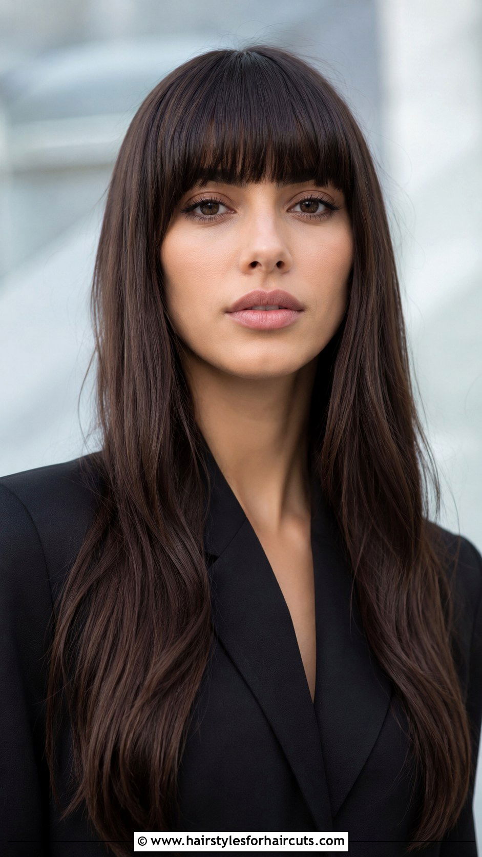 Long Hair With Blunt Bangs - 25 long haircuts short - 25 long haircuts short