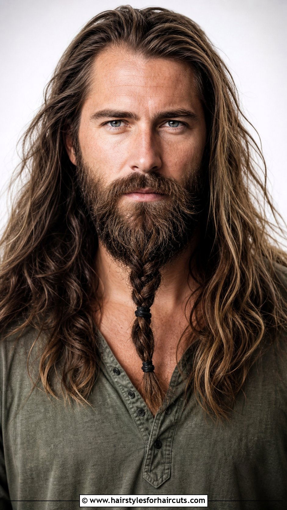 Long Hair With Braided Beard - 25 hair beard hairstyles - 25 hair beard hairstyles