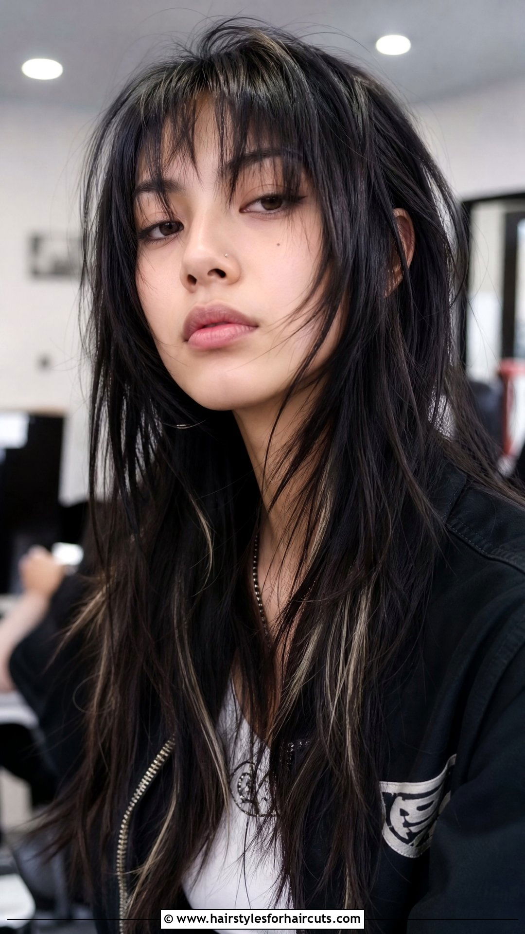 Long Hair With Choppy Bangs - 25 haircuts ideas for long hair women - 25 haircuts ideas for long hair women