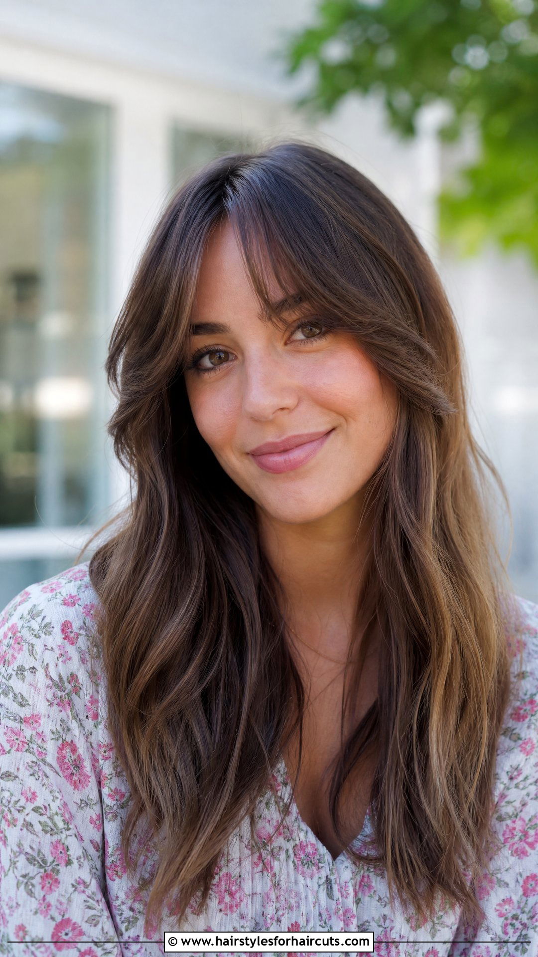 Long Hair With Curtain Bangs - 25 salon hairstyles - 25 salon hairstyles