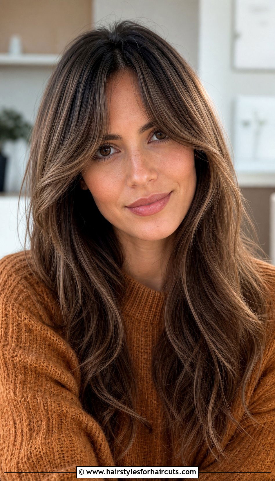 Long Hair With Curtain Bangs - 25 volume haircuts for long hair - 25 volume haircuts for long hair