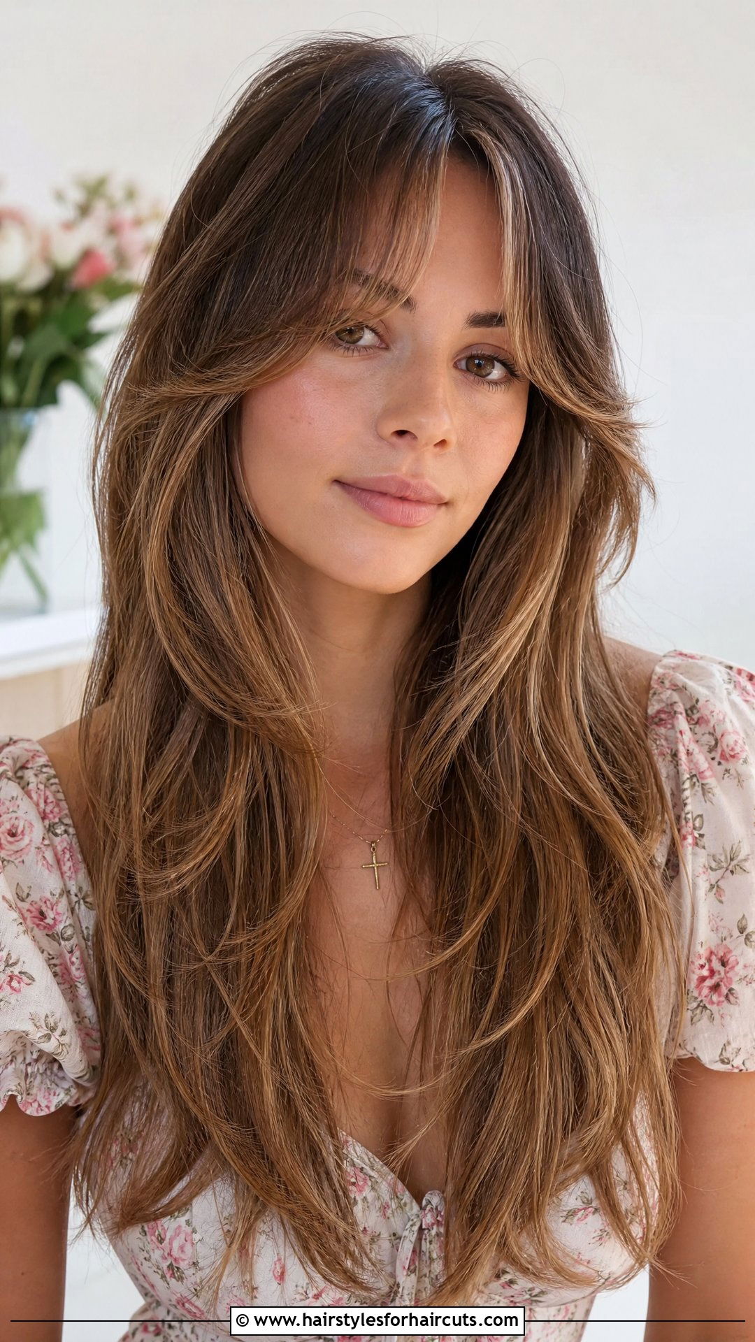 Long Hair With Curtain Bangs - 25 women haircuts price - 25 women haircuts price