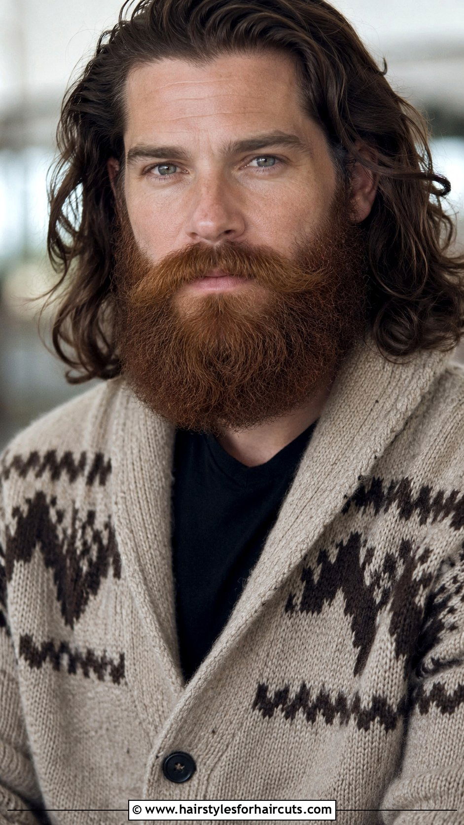 Long Hair With Garibaldi Beard - 25 facial hairstyles for long hair - 25 facial hairstyles for long hair