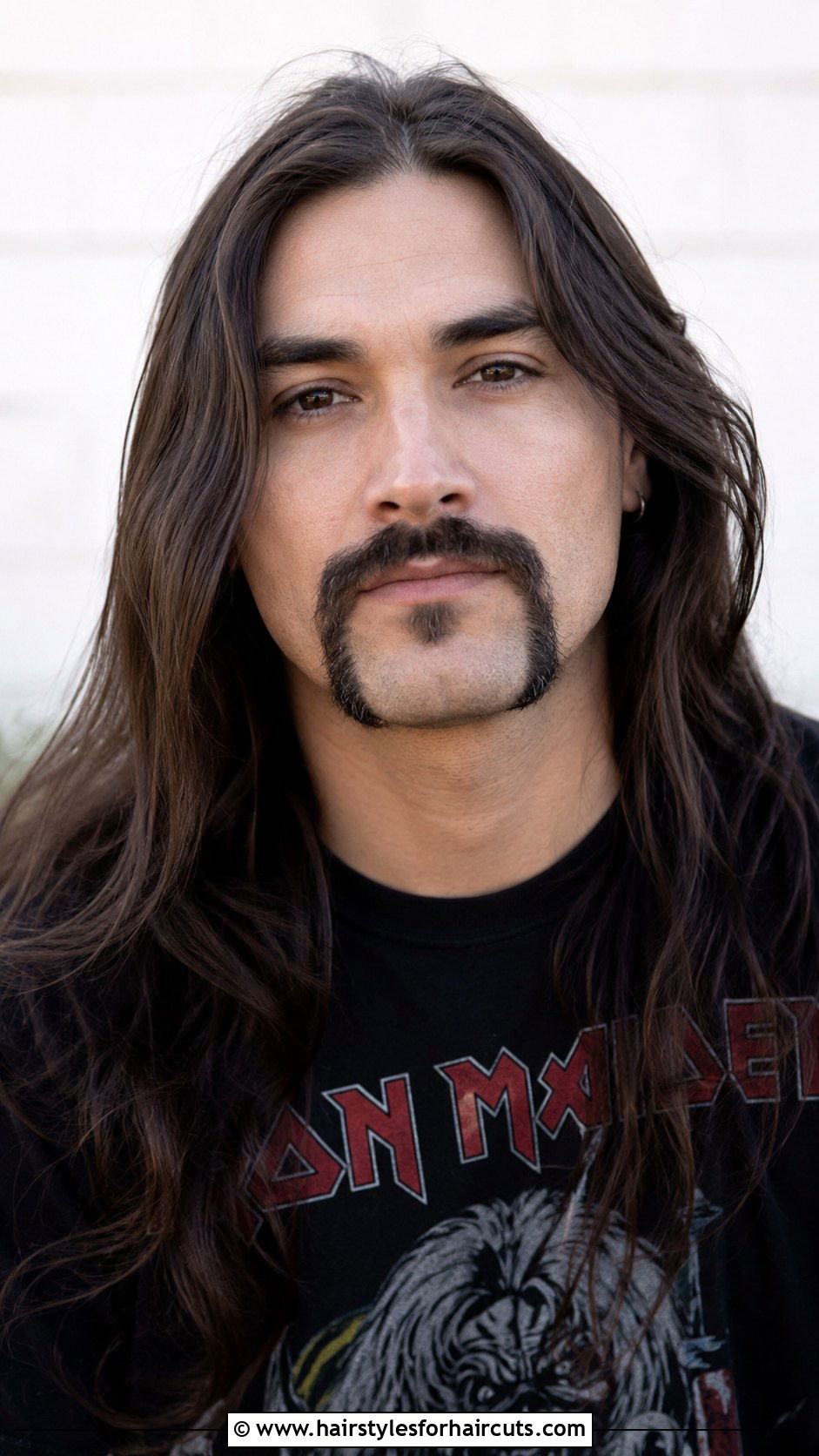 Long Hair With Horseshoe Mustache - 25 facial hairstyles for long hair - 25 facial hairstyles for long hair