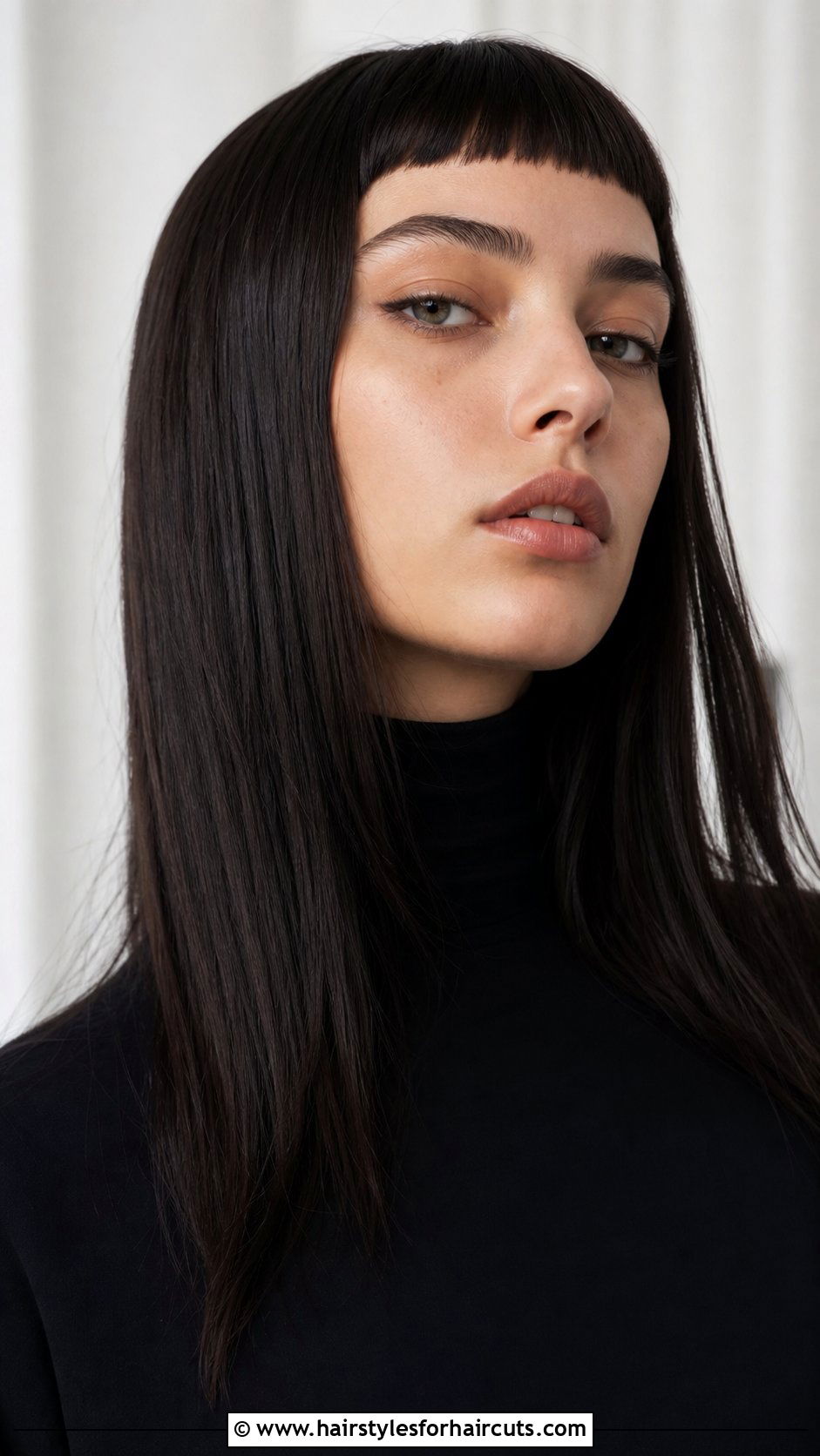 Long Hair With Micro Bangs - 25 hairstyles long hair with bangs - 25 hairstyles long hair with bangs