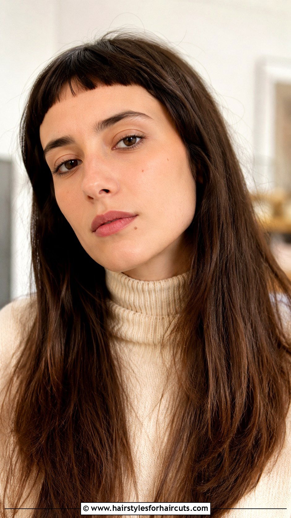 Long Hair With Micro Bangs - 25 long haircuts short - 25 long haircuts short