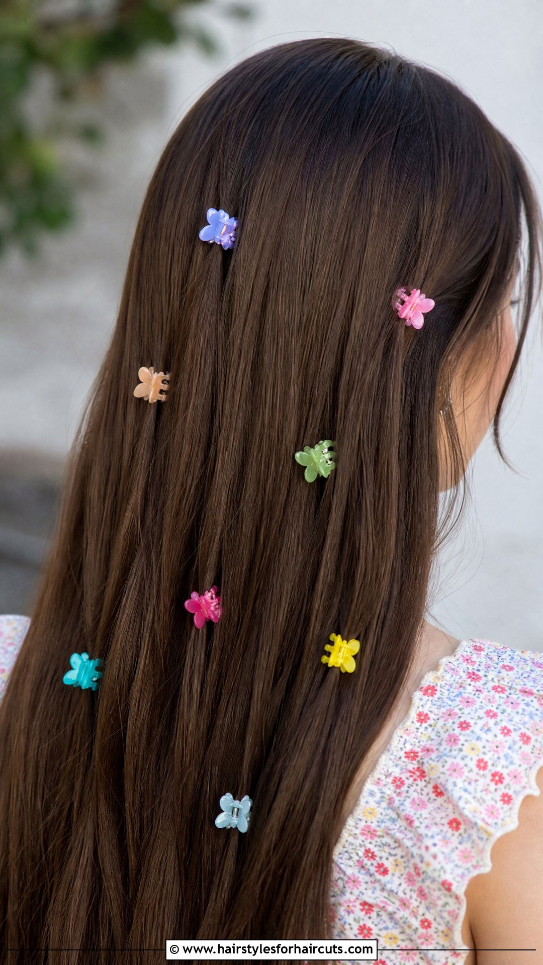 Long Hair With Multiple Small Barrettes - 25 hairstyles with barrettes - 25 hairstyles with barrettes