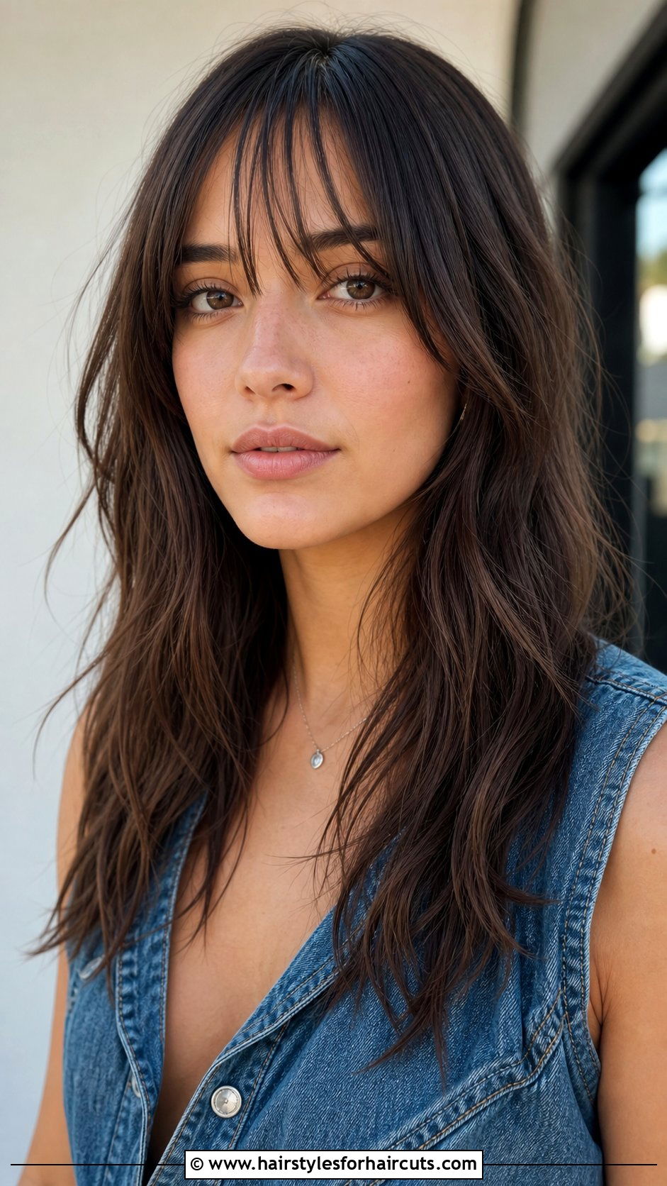 Long Hair With Piecey Bangs - 25 volume haircuts for long hair - 25 volume haircuts for long hair